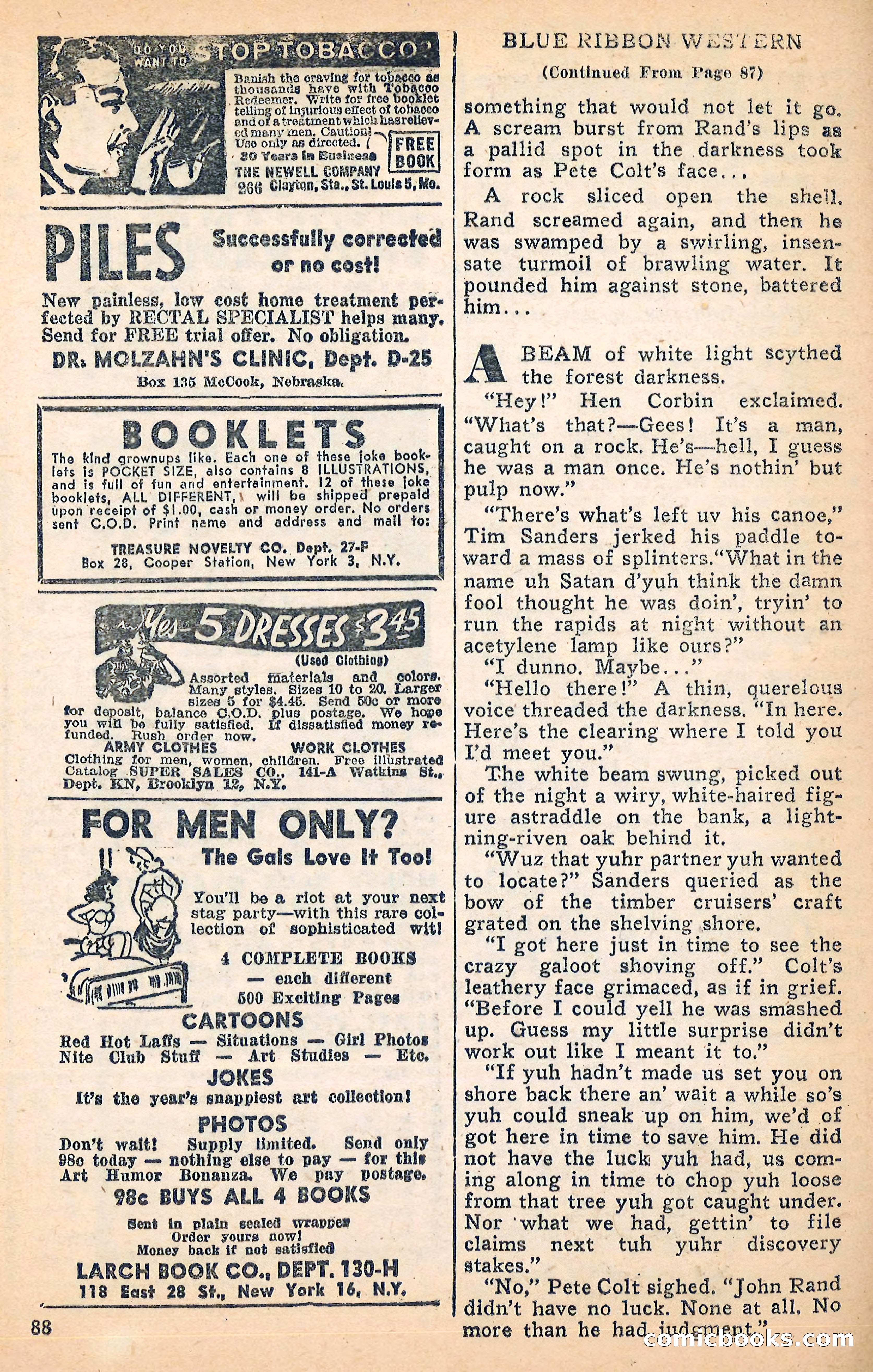 Blue Ribbon Western, June 1948 — page 88 of 100
