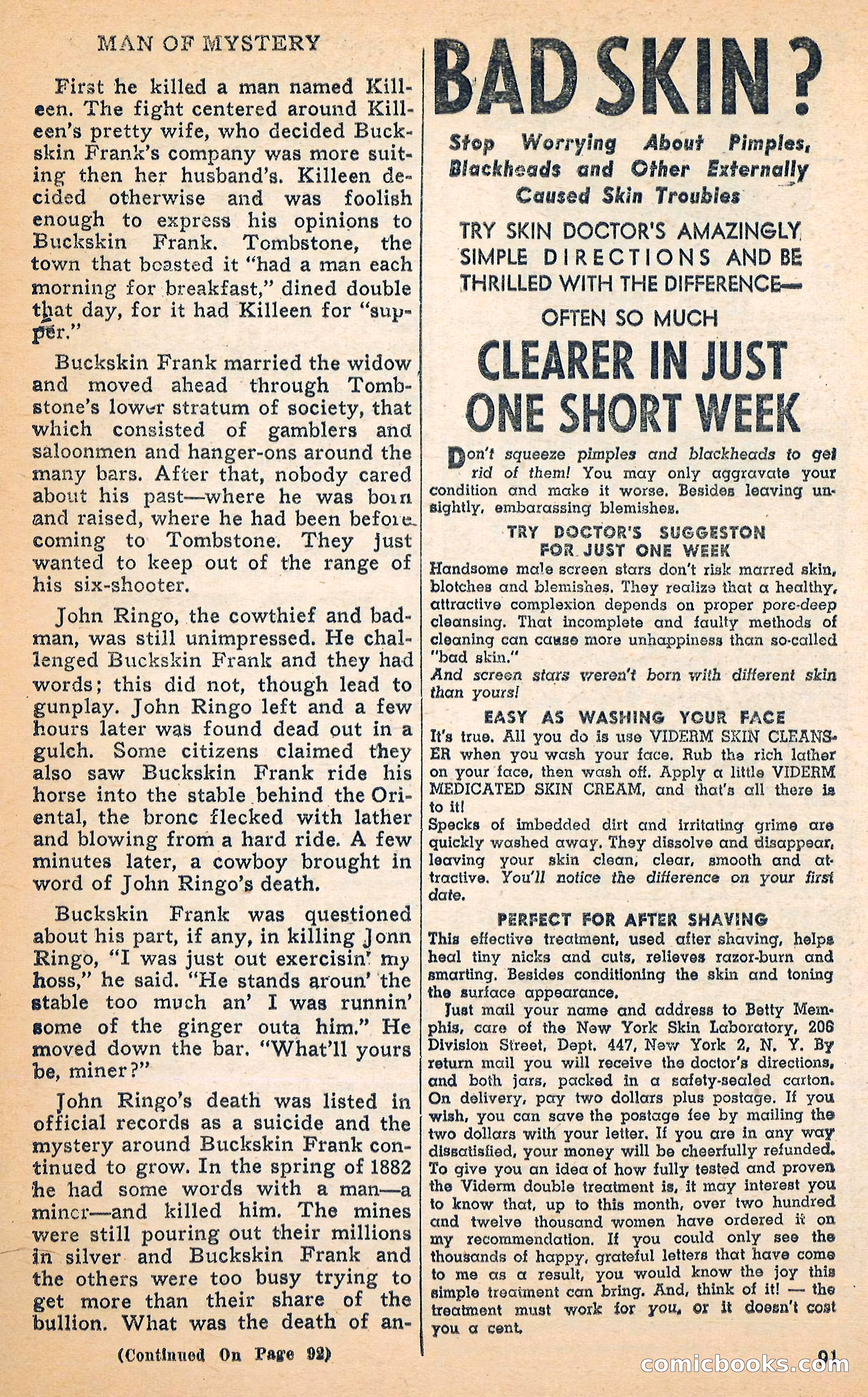 Blue Ribbon Western, June 1948 — page 91 of 100