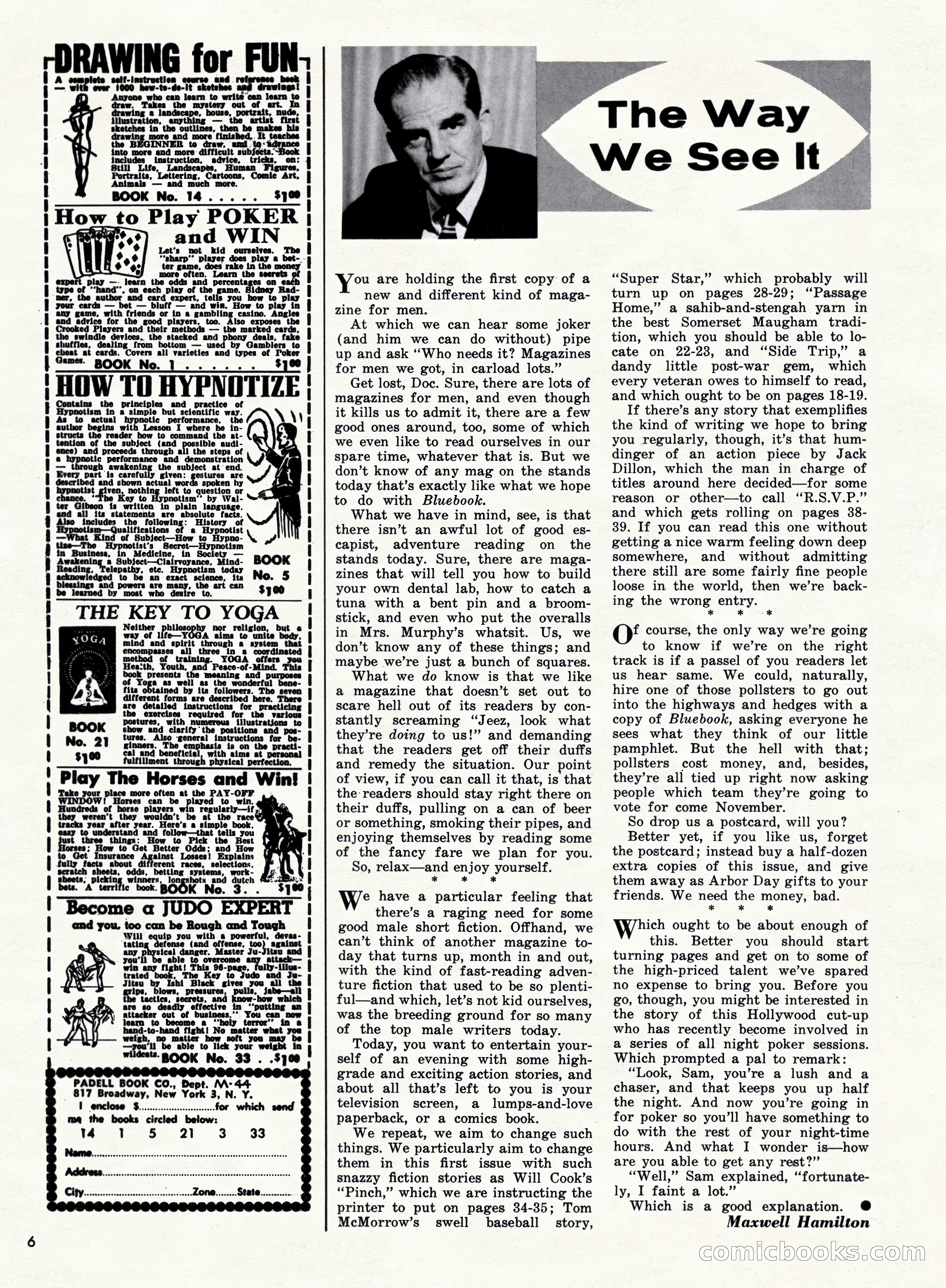 Bluebook for Men (October 1960) — page 6 of 92