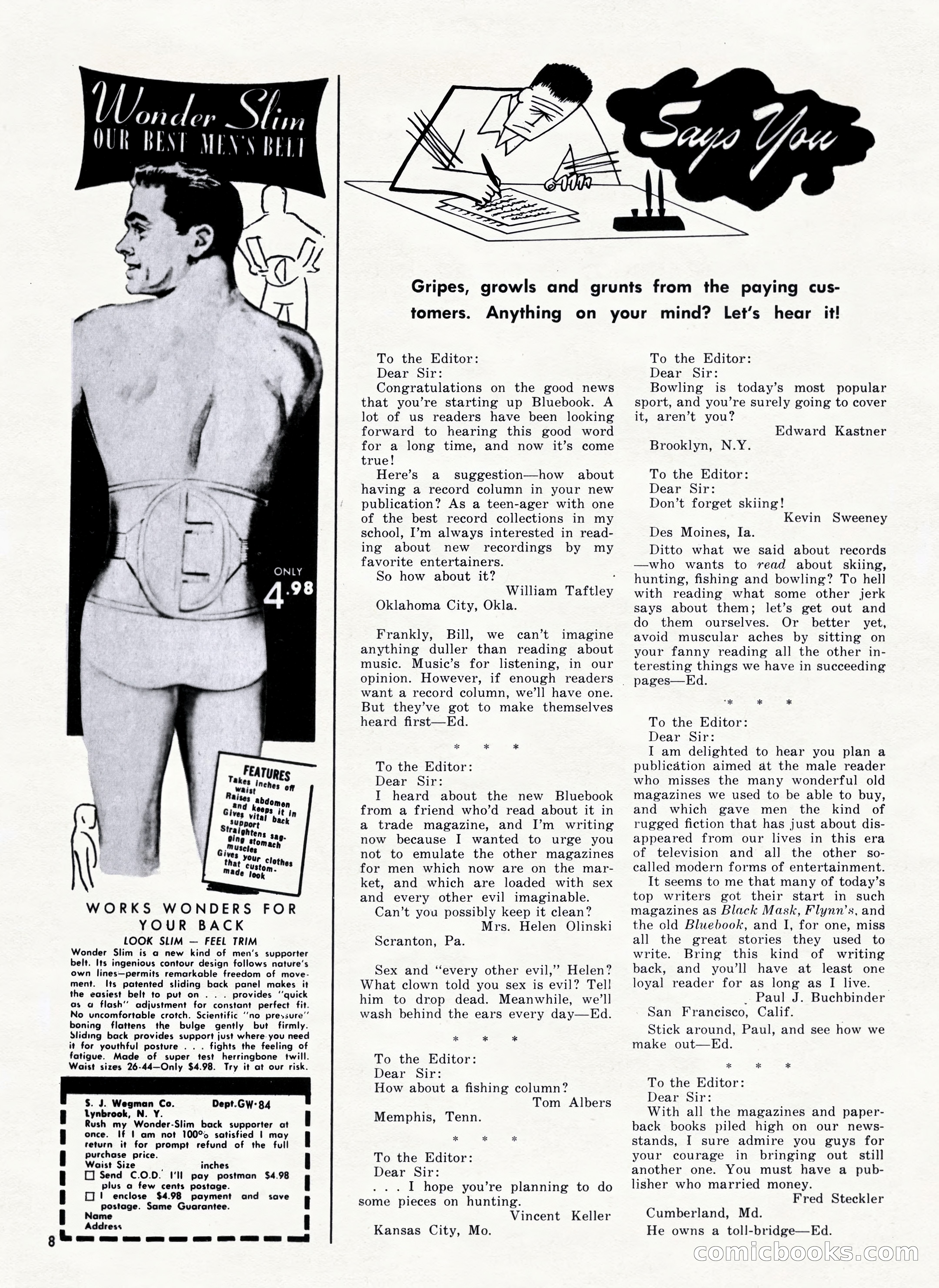 Bluebook for Men (October 1960) — page 8 of 92