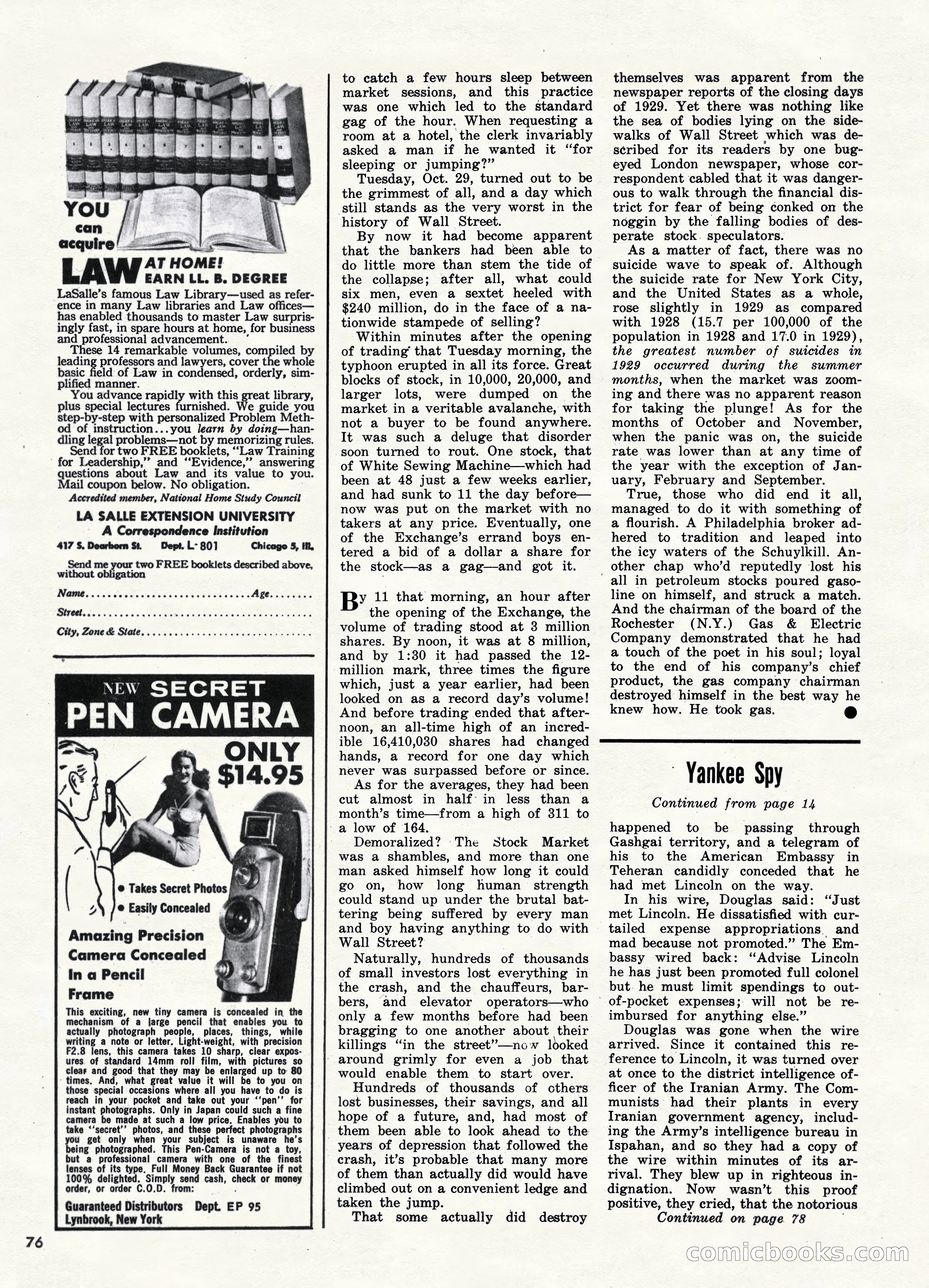 Bluebook for Men (October 1960) — page 76 of 92