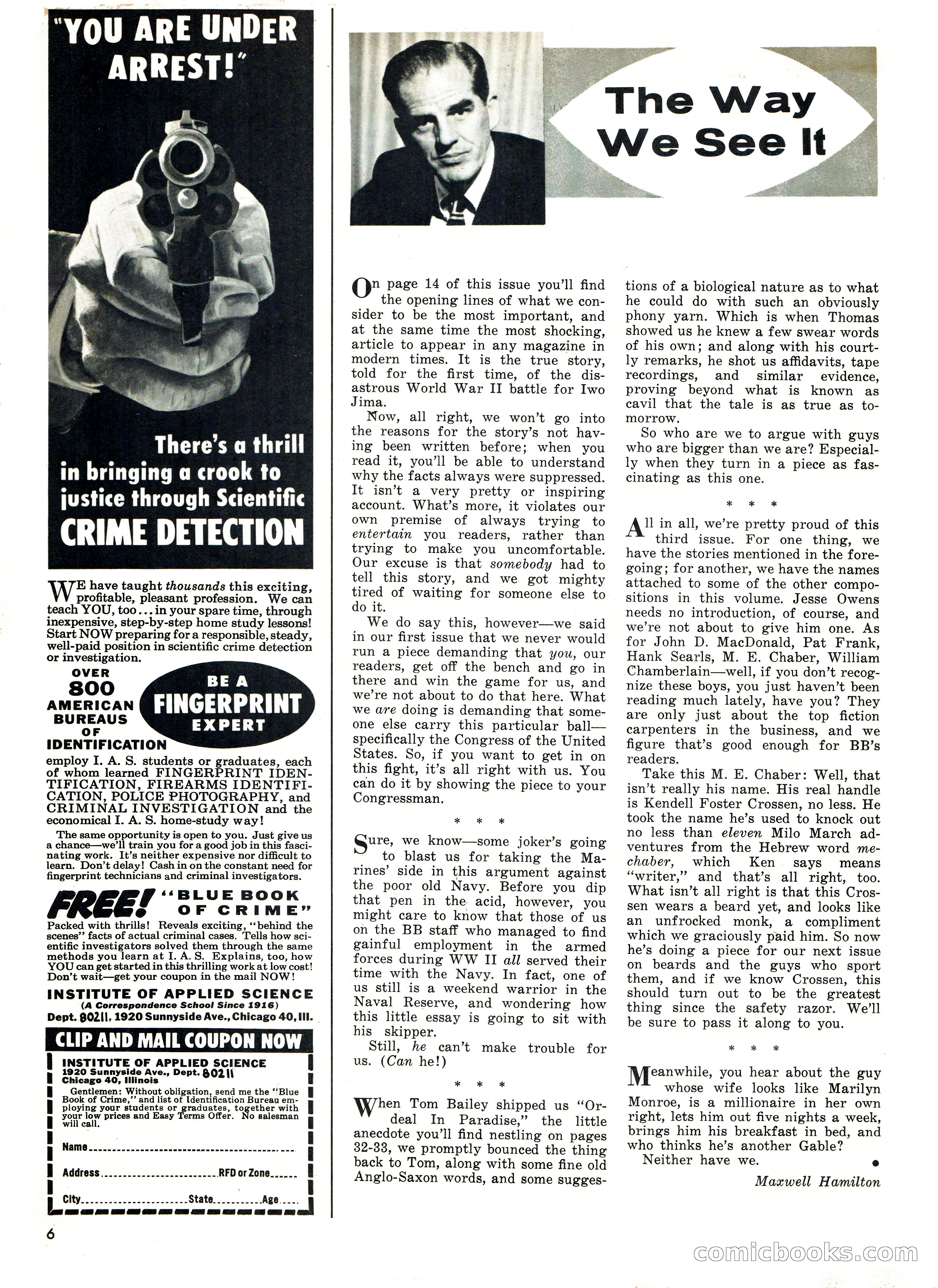 Bluebook for Men, February 1961 — page 6 of 92