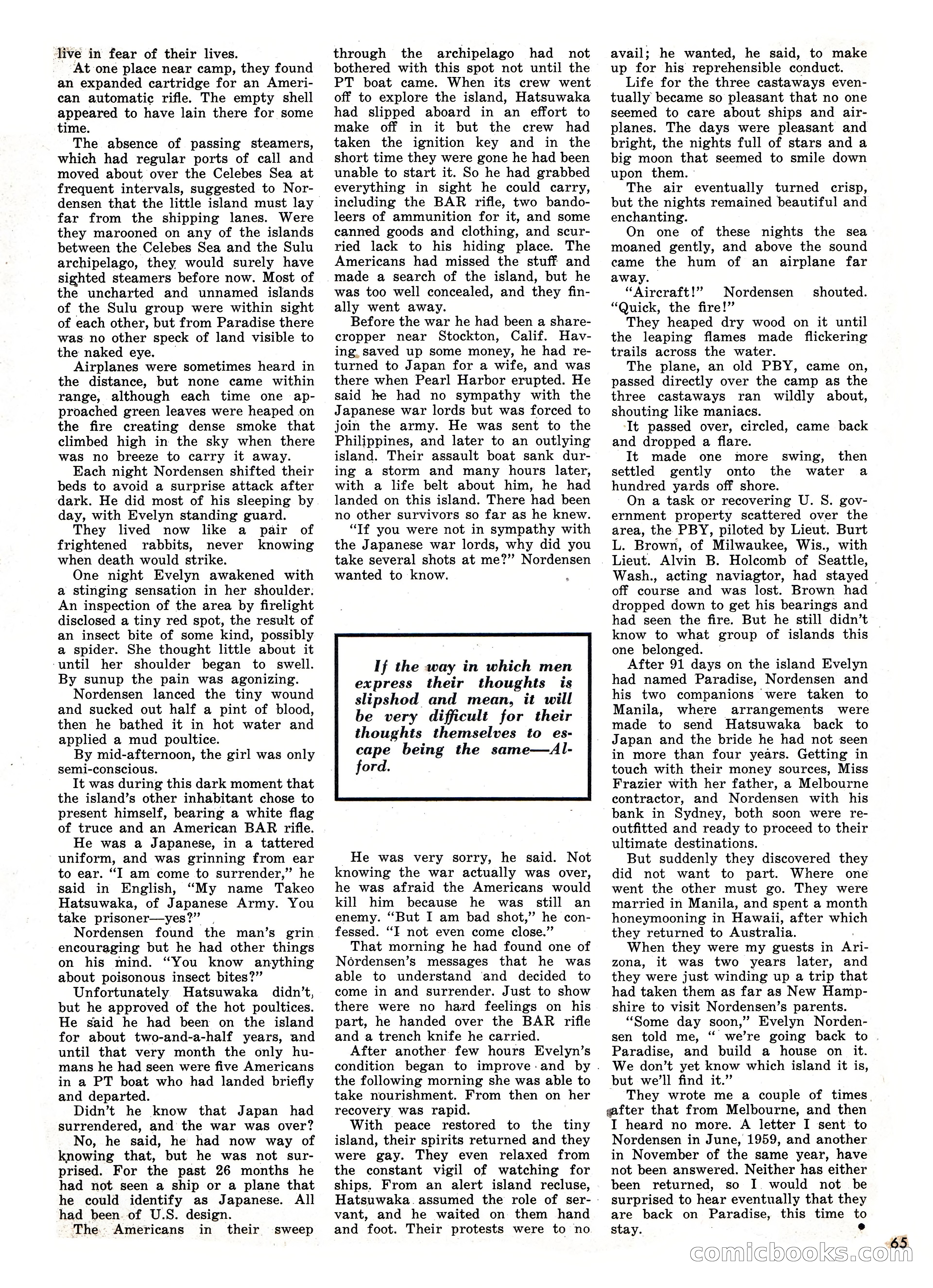 Bluebook for Men, February 1961 — page 65 of 92