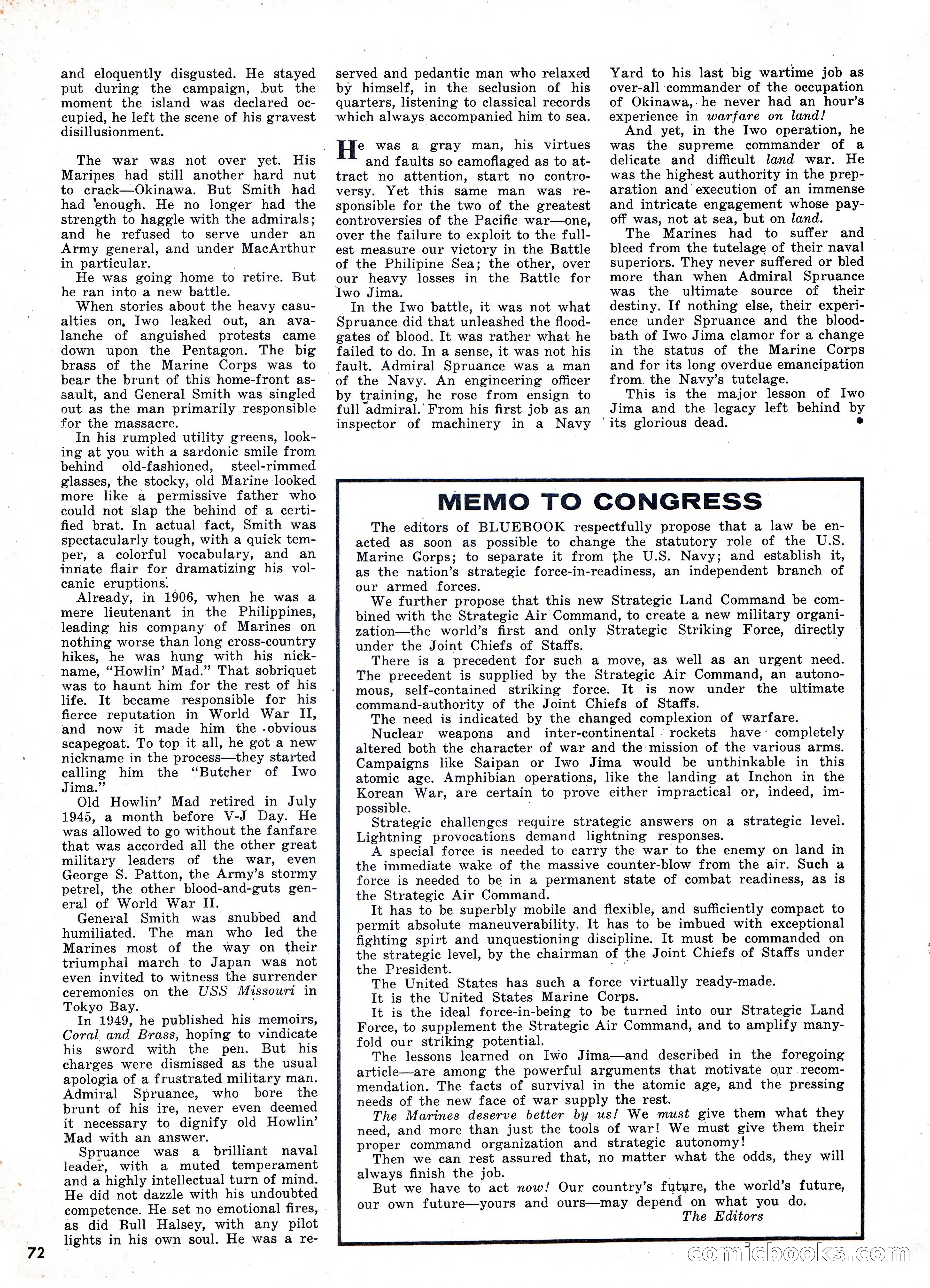 Bluebook for Men, February 1961 — page 72 of 92
