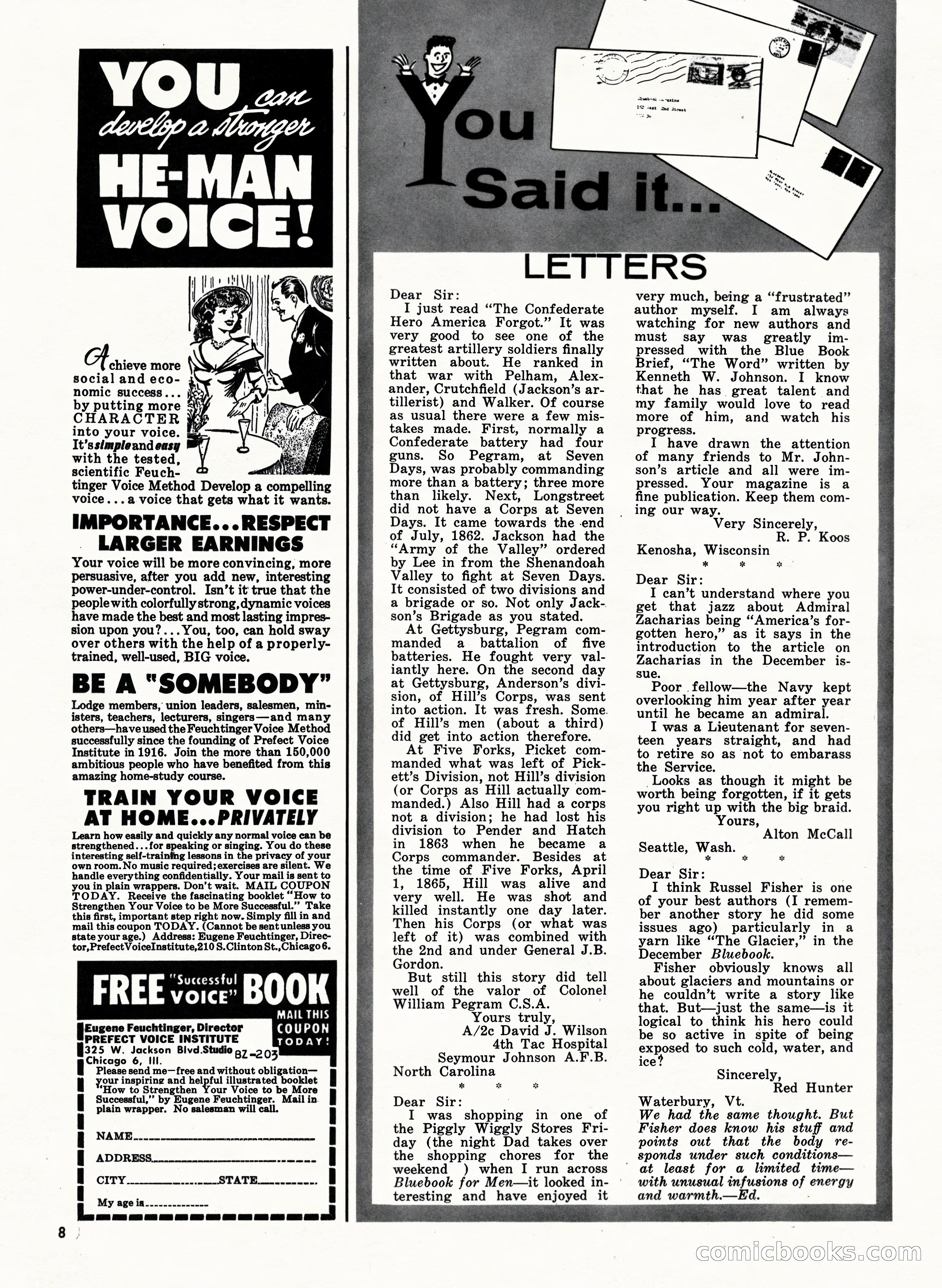 Bluebook for Men, February 1962 — page 8 of 92