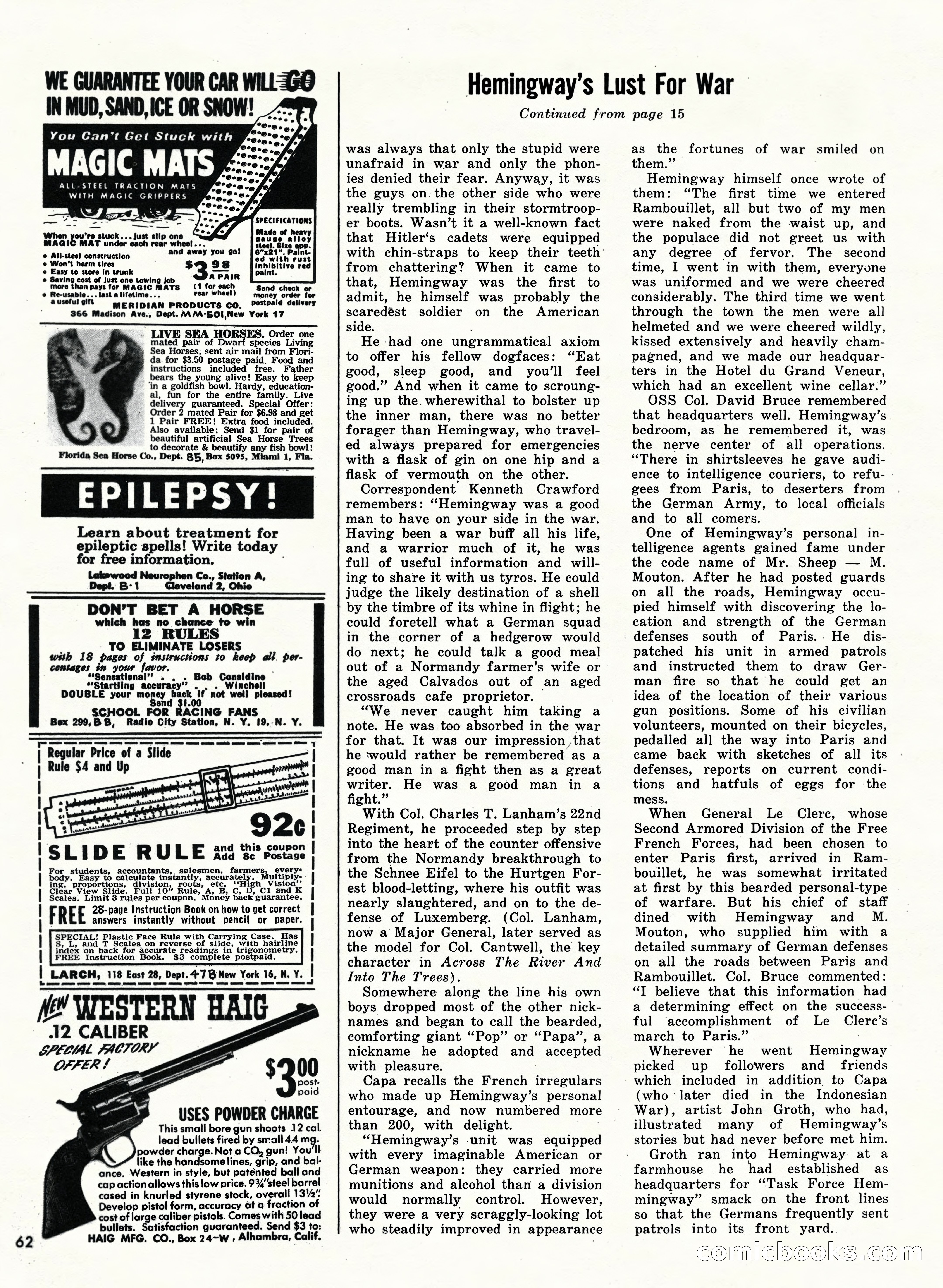 Bluebook for Men, February 1962 — page 62 of 92