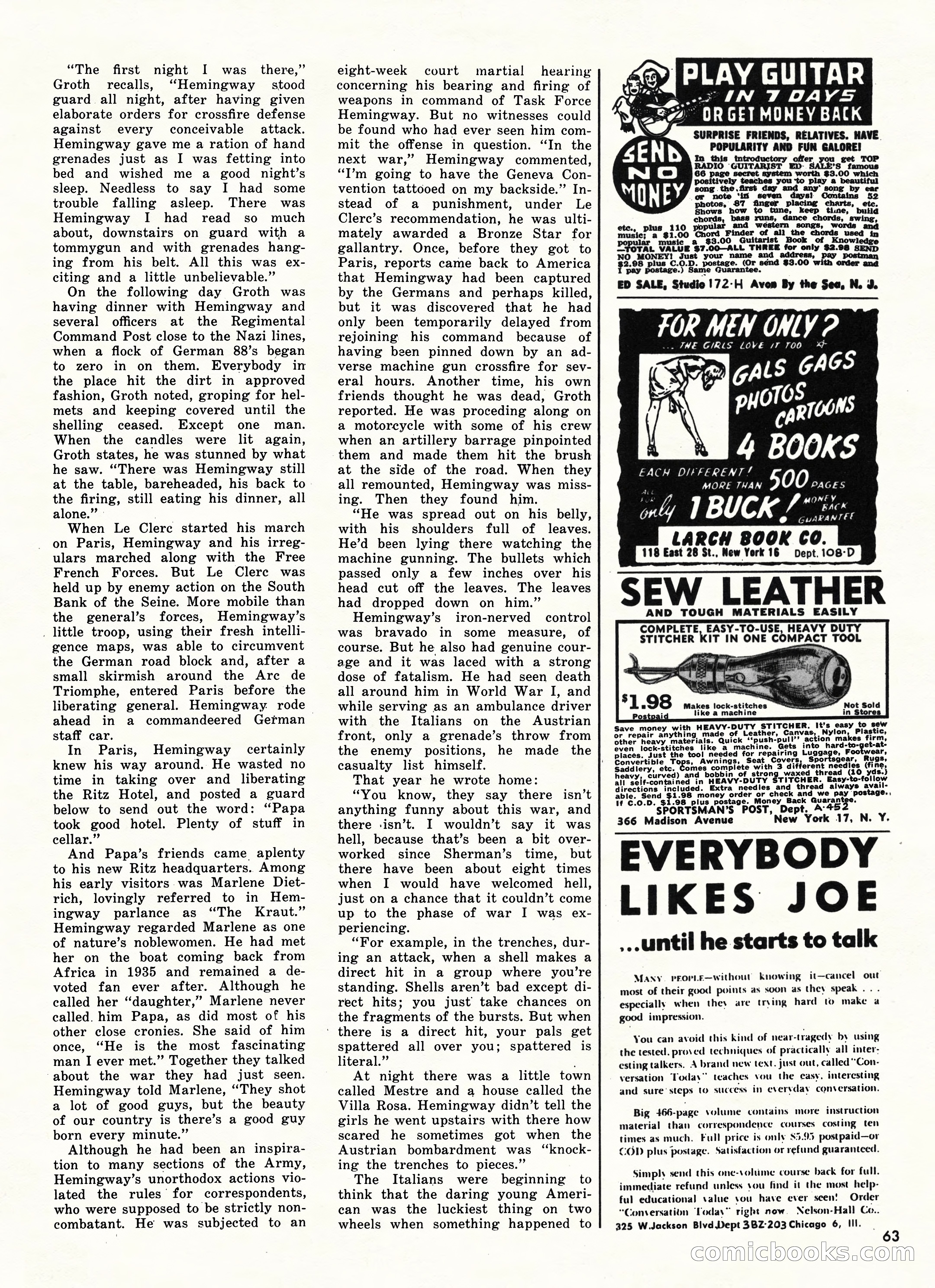 Bluebook for Men, February 1962 — page 63 of 92