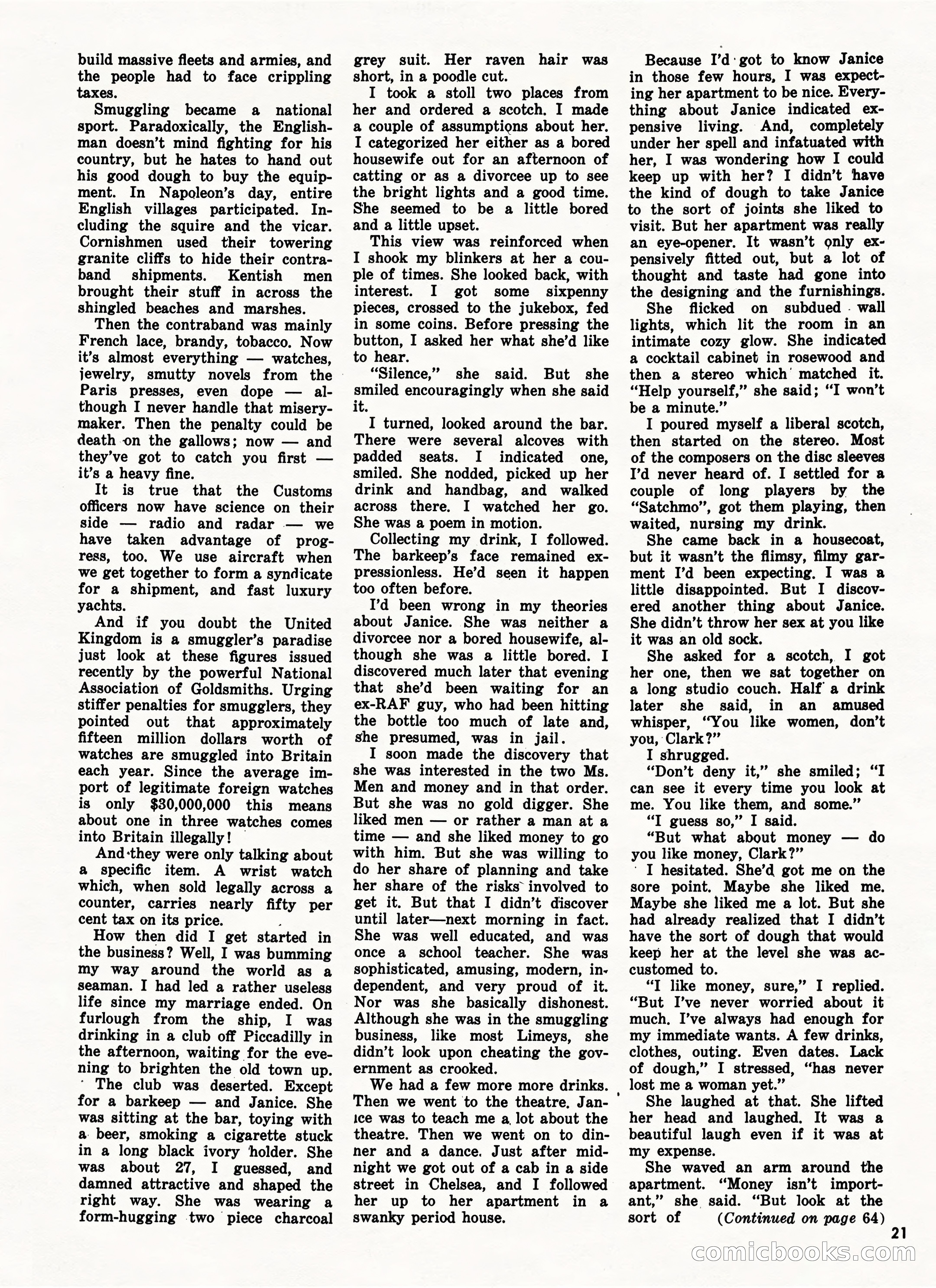 Bluebook for Men, October 1962 — page 21 of 84