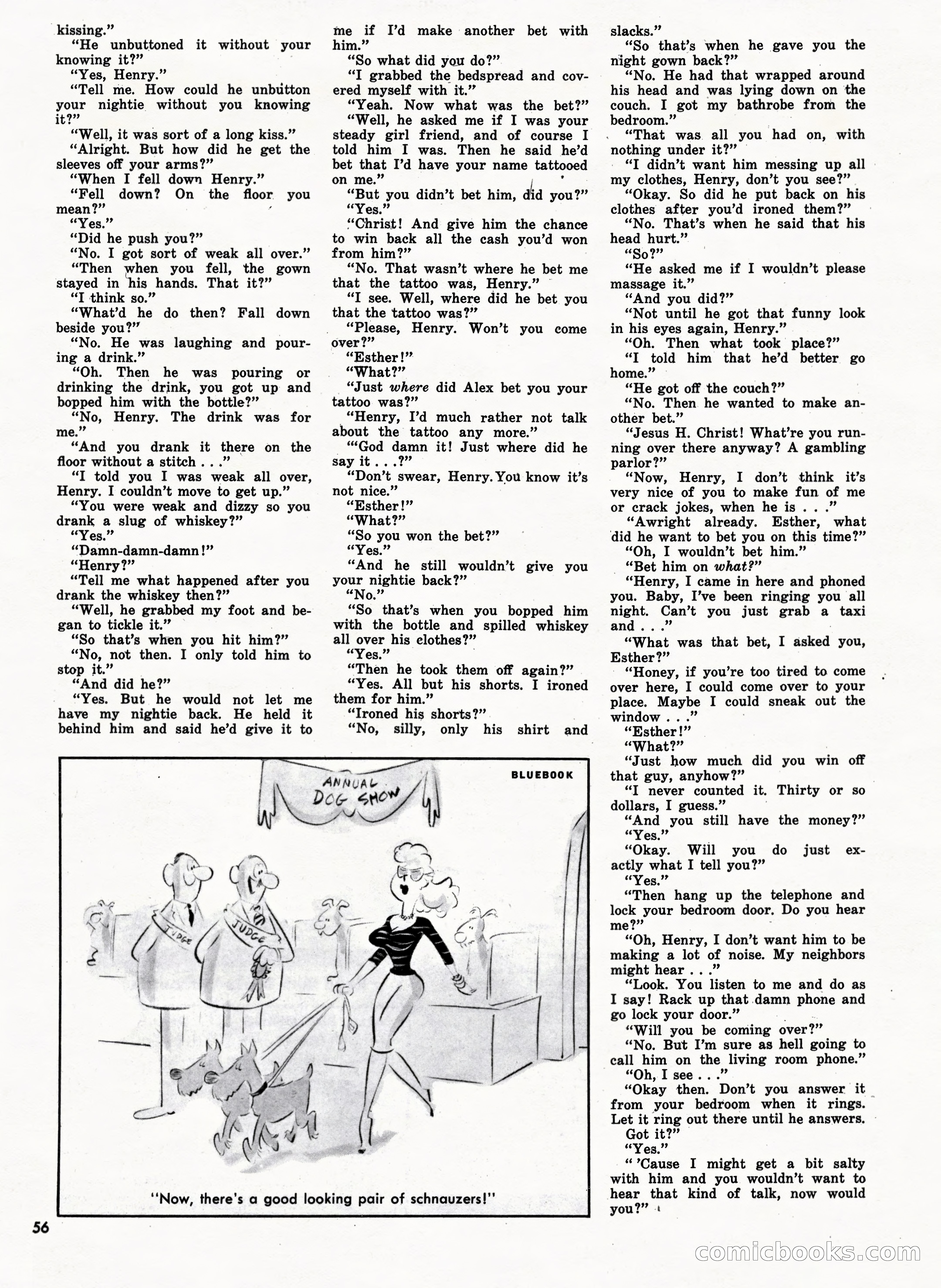 Bluebook for Men, October 1962 — page 56 of 84