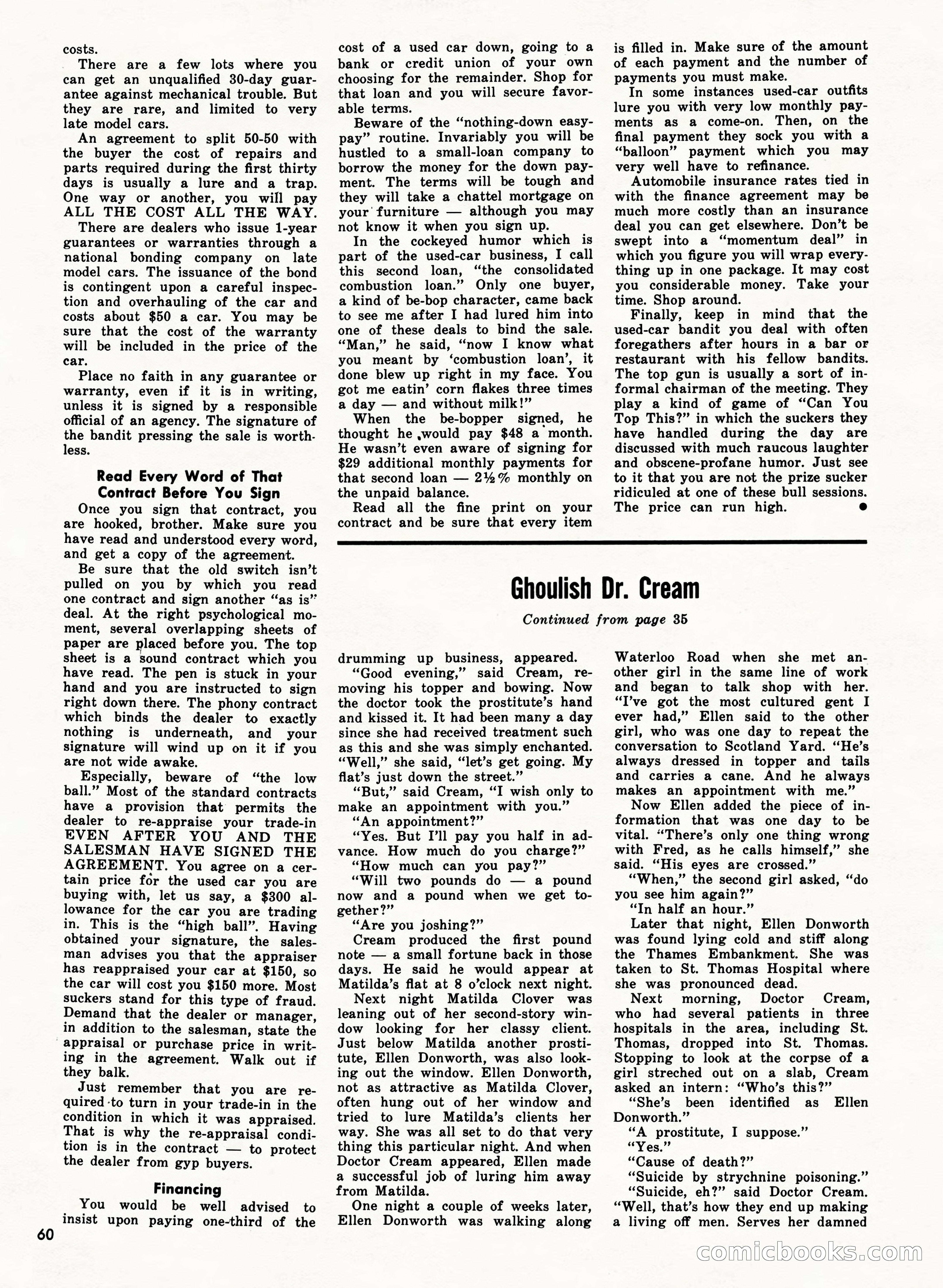 Bluebook for Men, October 1962 — page 60 of 84