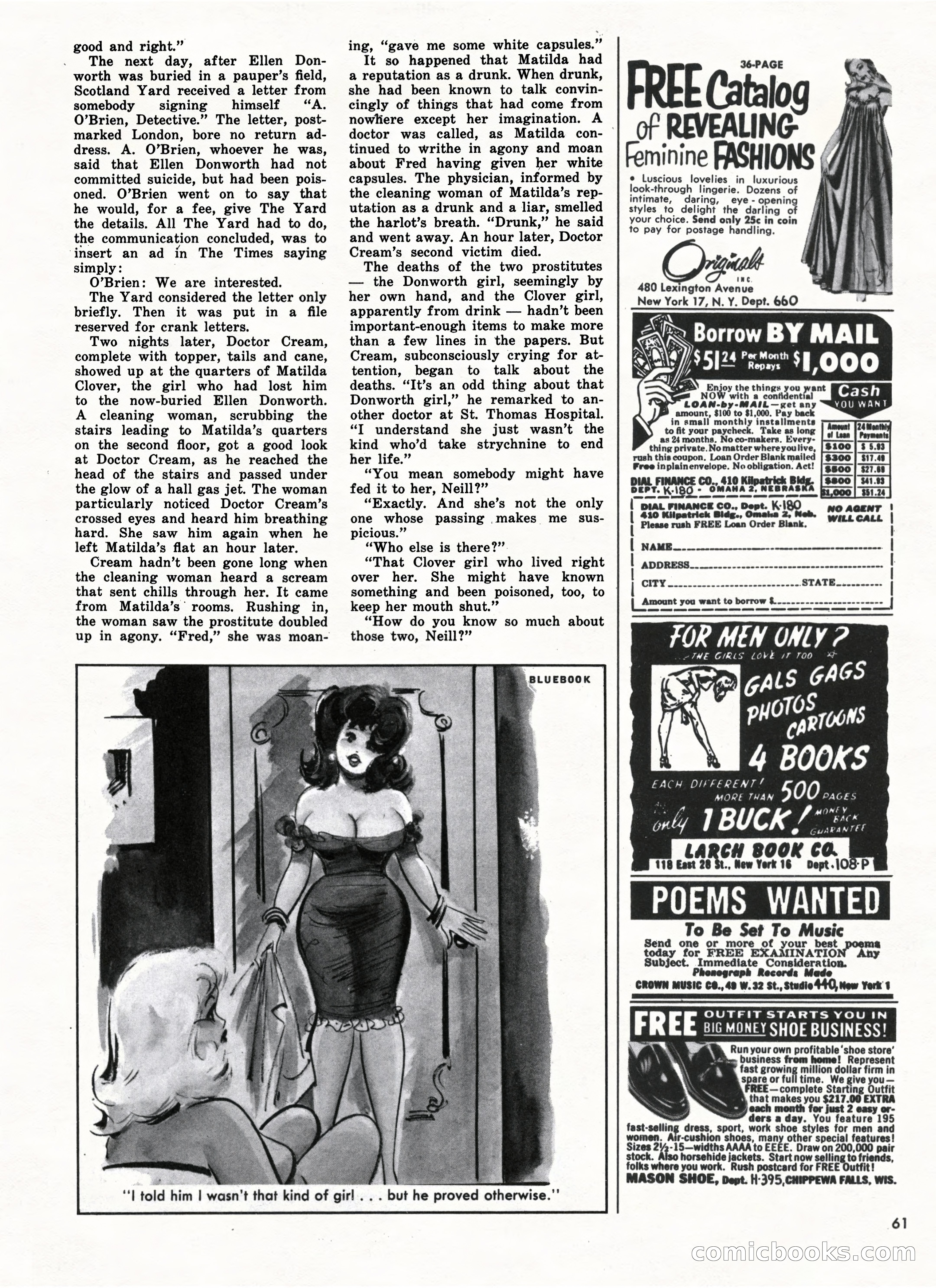 Bluebook for Men, October 1962 — page 61 of 84