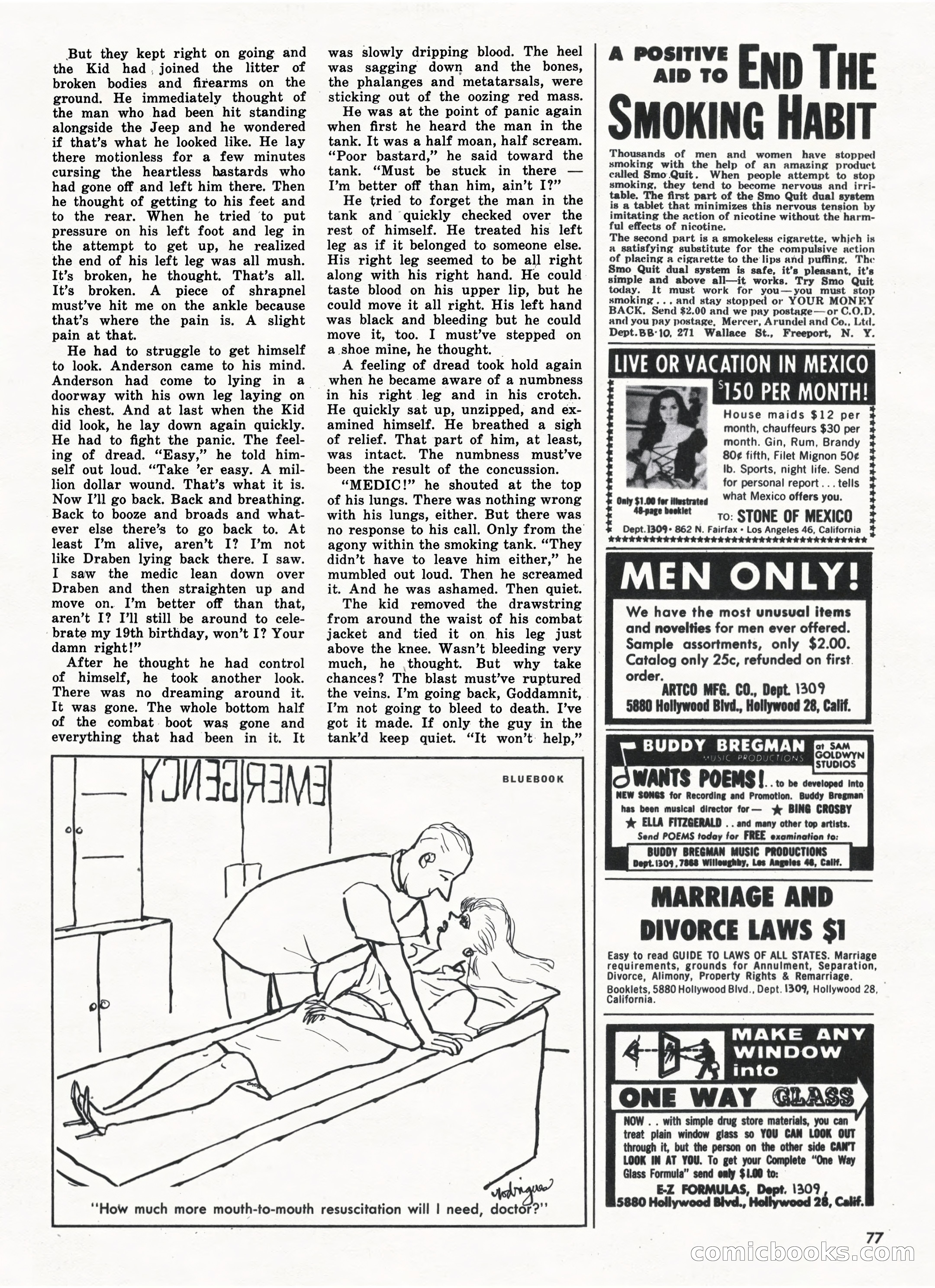 Bluebook for Men, October 1962 — page 77 of 84