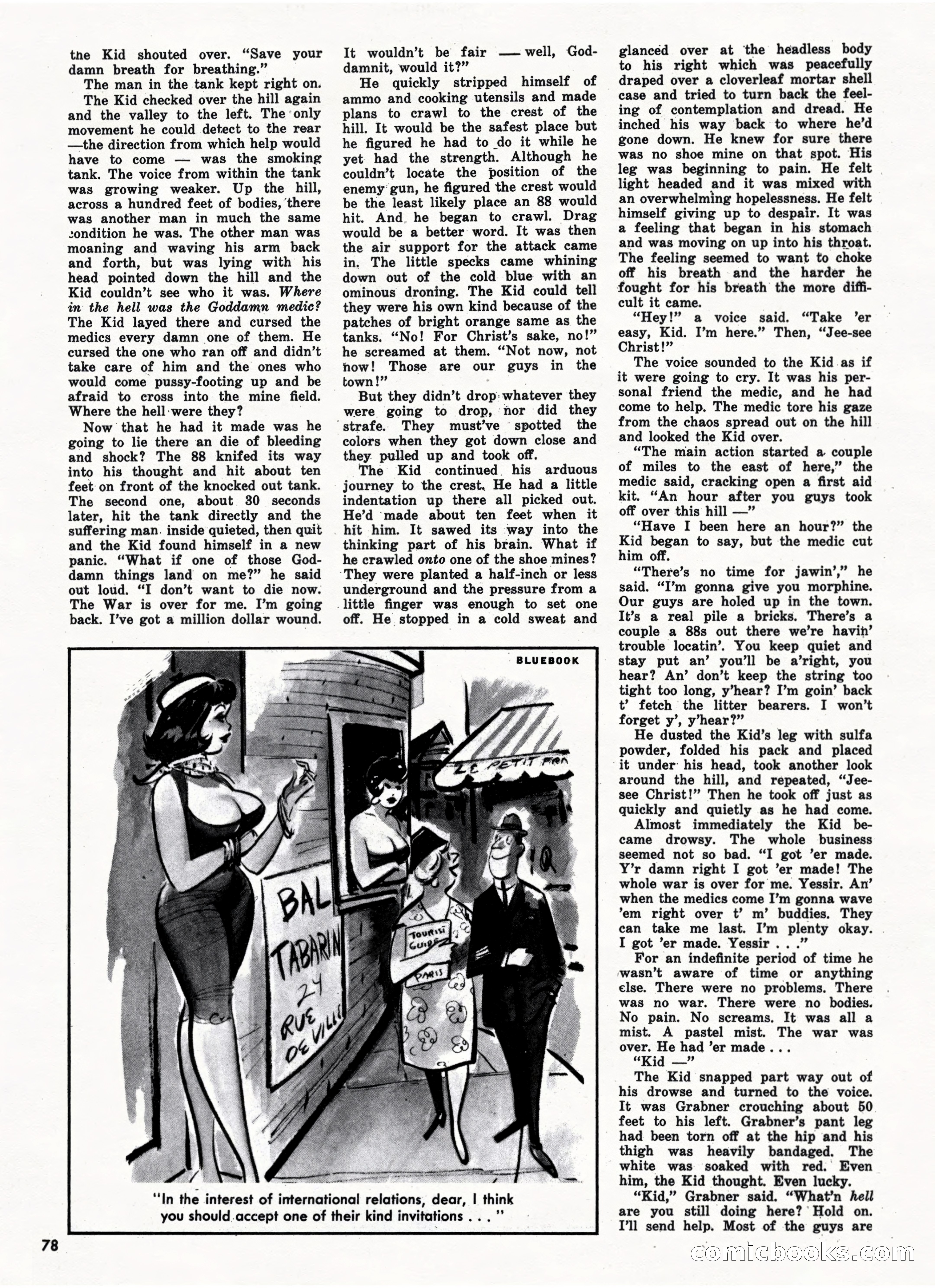 Bluebook for Men, October 1962 — page 78 of 84