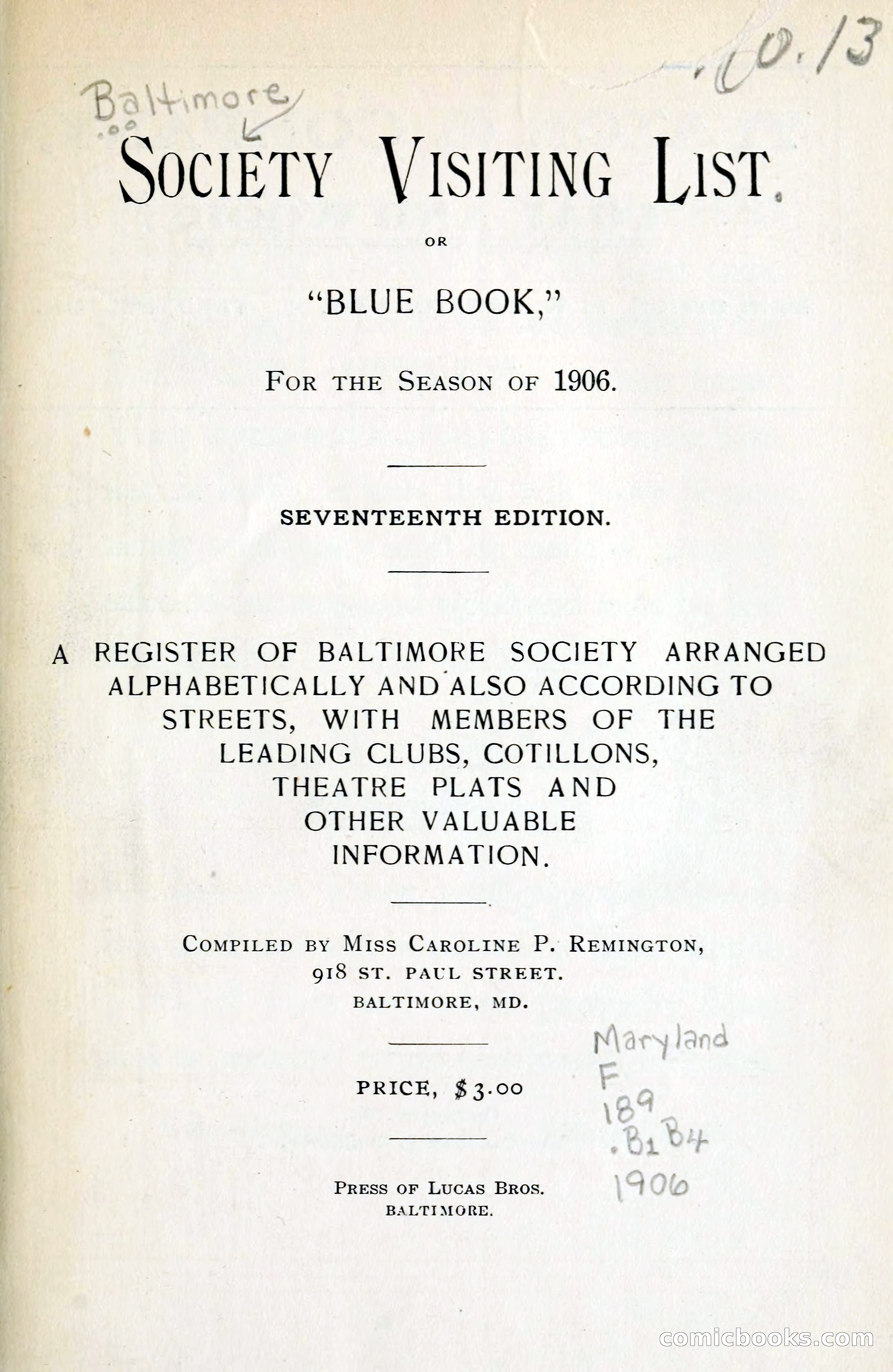 Blue Book Magazine, 1906 — page 5 of 400
