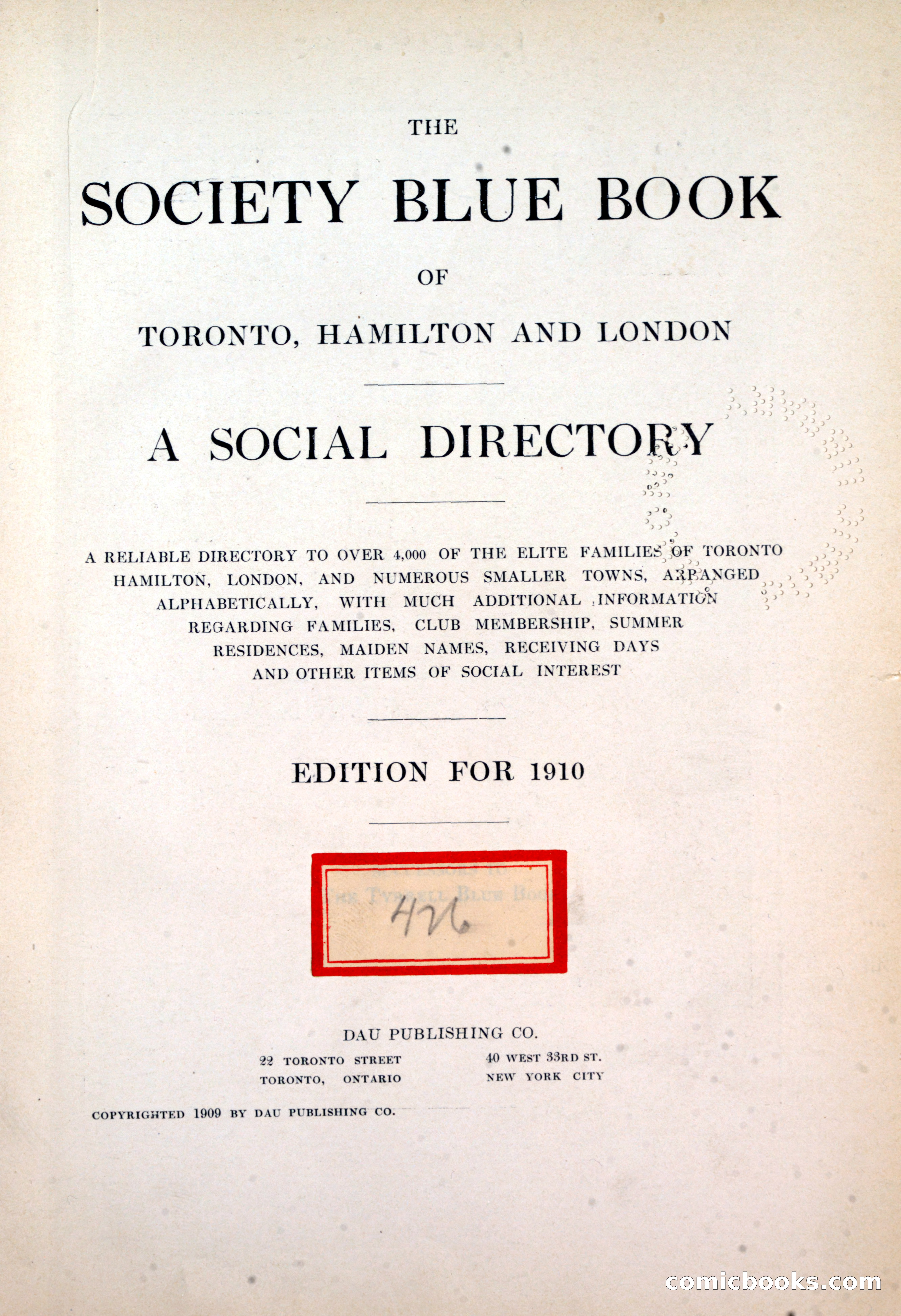 Dau's Blue Book: Toronto, Hamilton and London — page 7 of 198