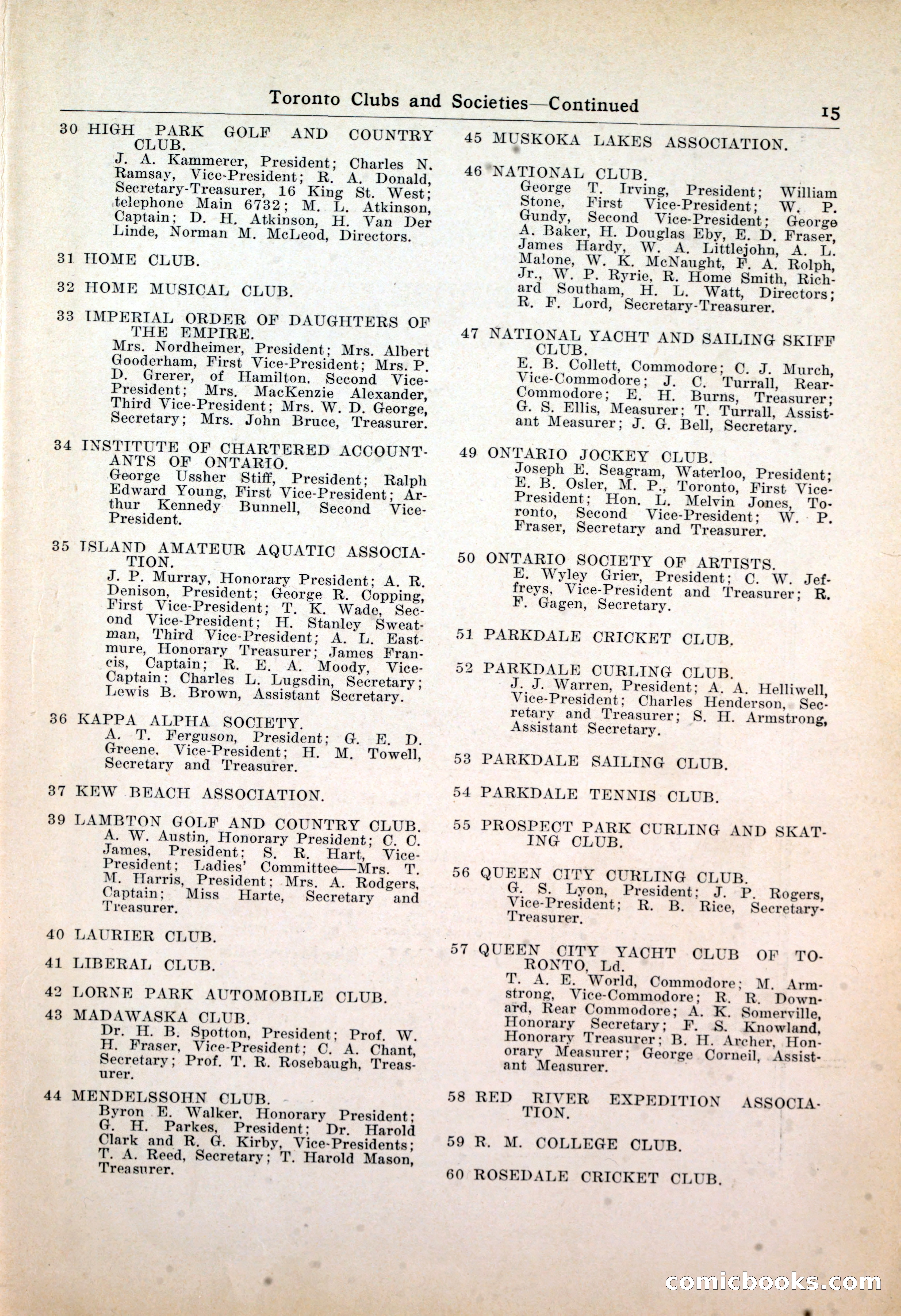 Dau's Blue Book: Toronto, Hamilton and London — page 15 of 198