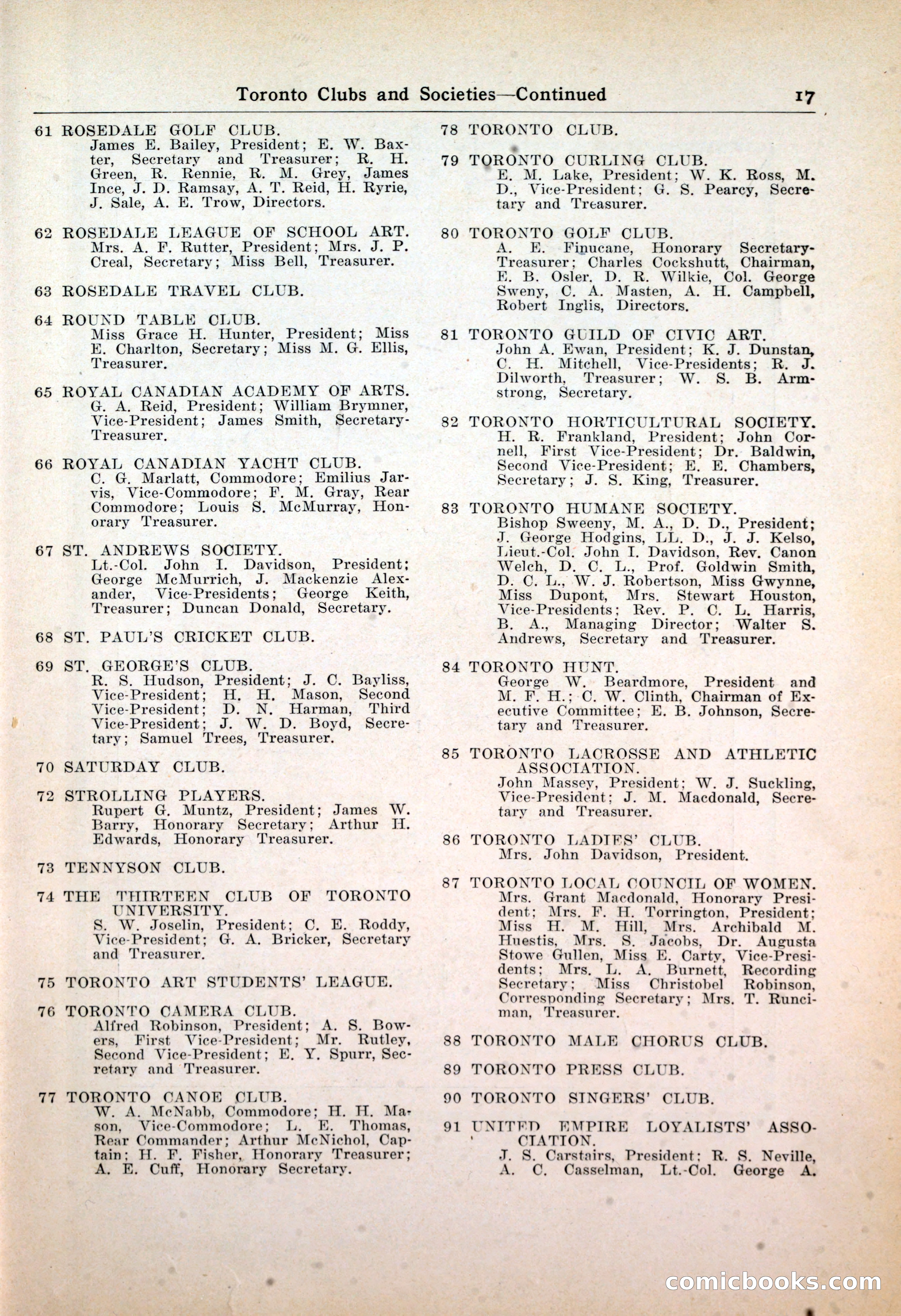 Dau's Blue Book: Toronto, Hamilton and London — page 17 of 198