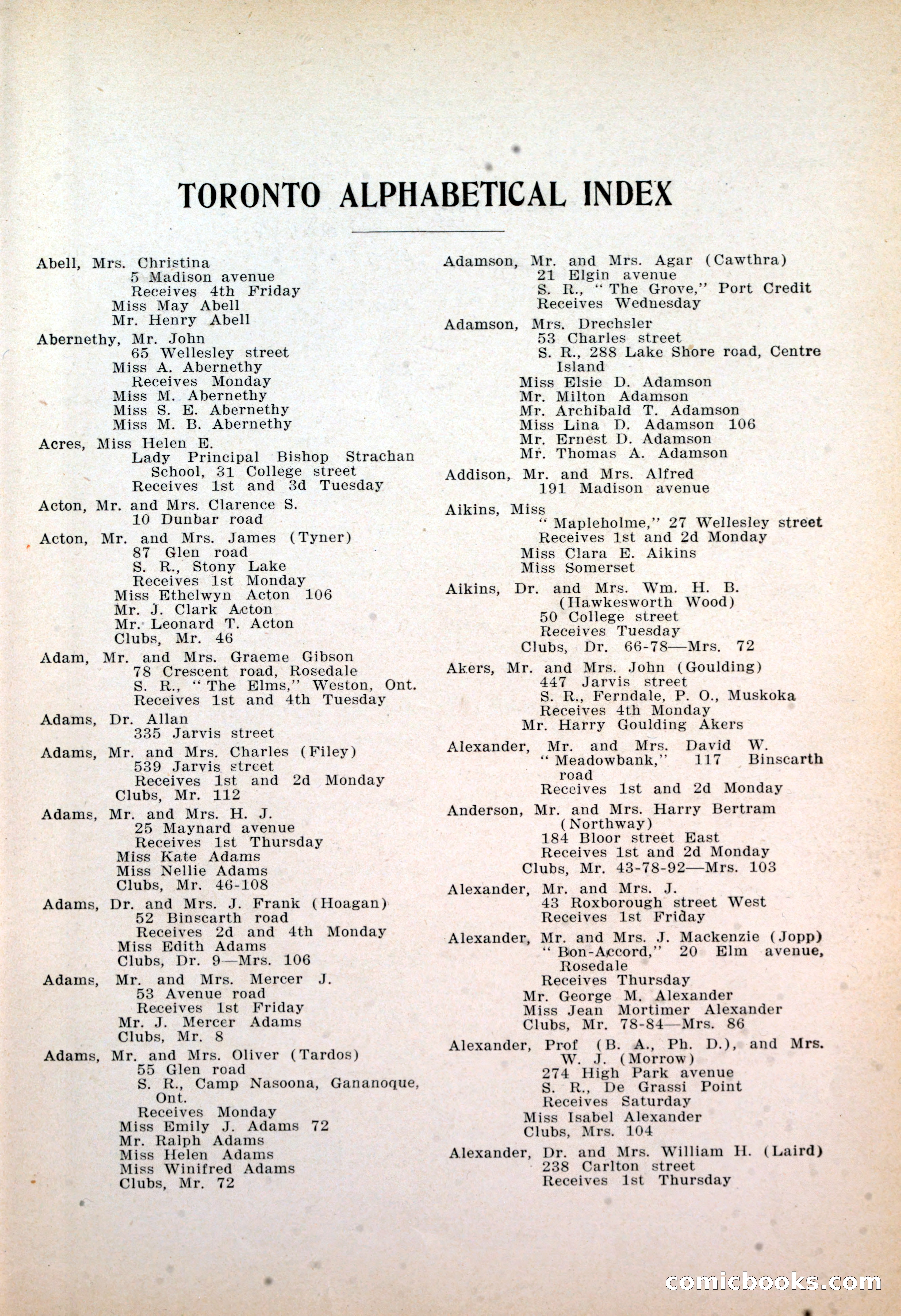Dau's Blue Book: Toronto, Hamilton and London — page 25 of 198