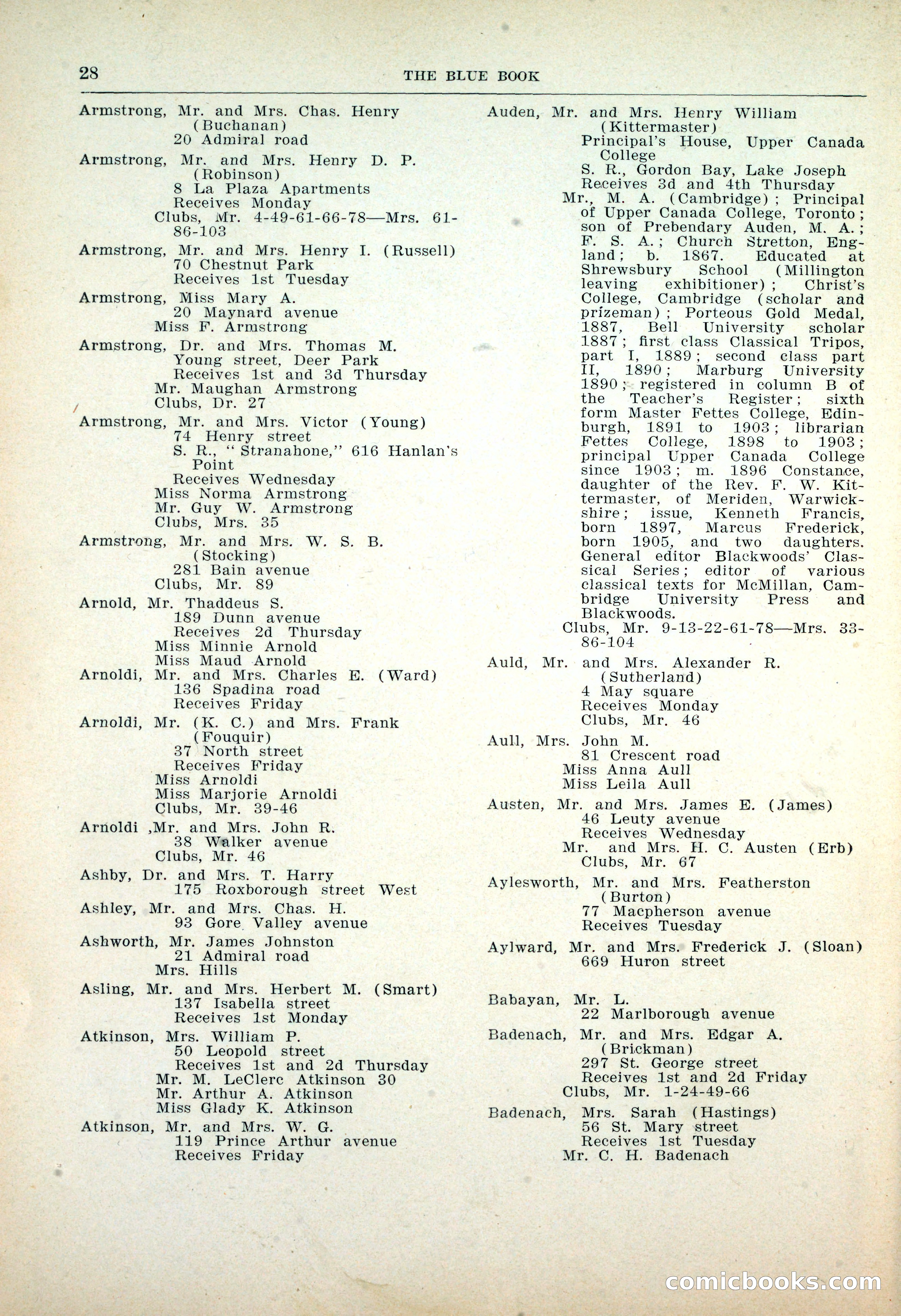 Dau's Blue Book: Toronto, Hamilton and London — page 28 of 198