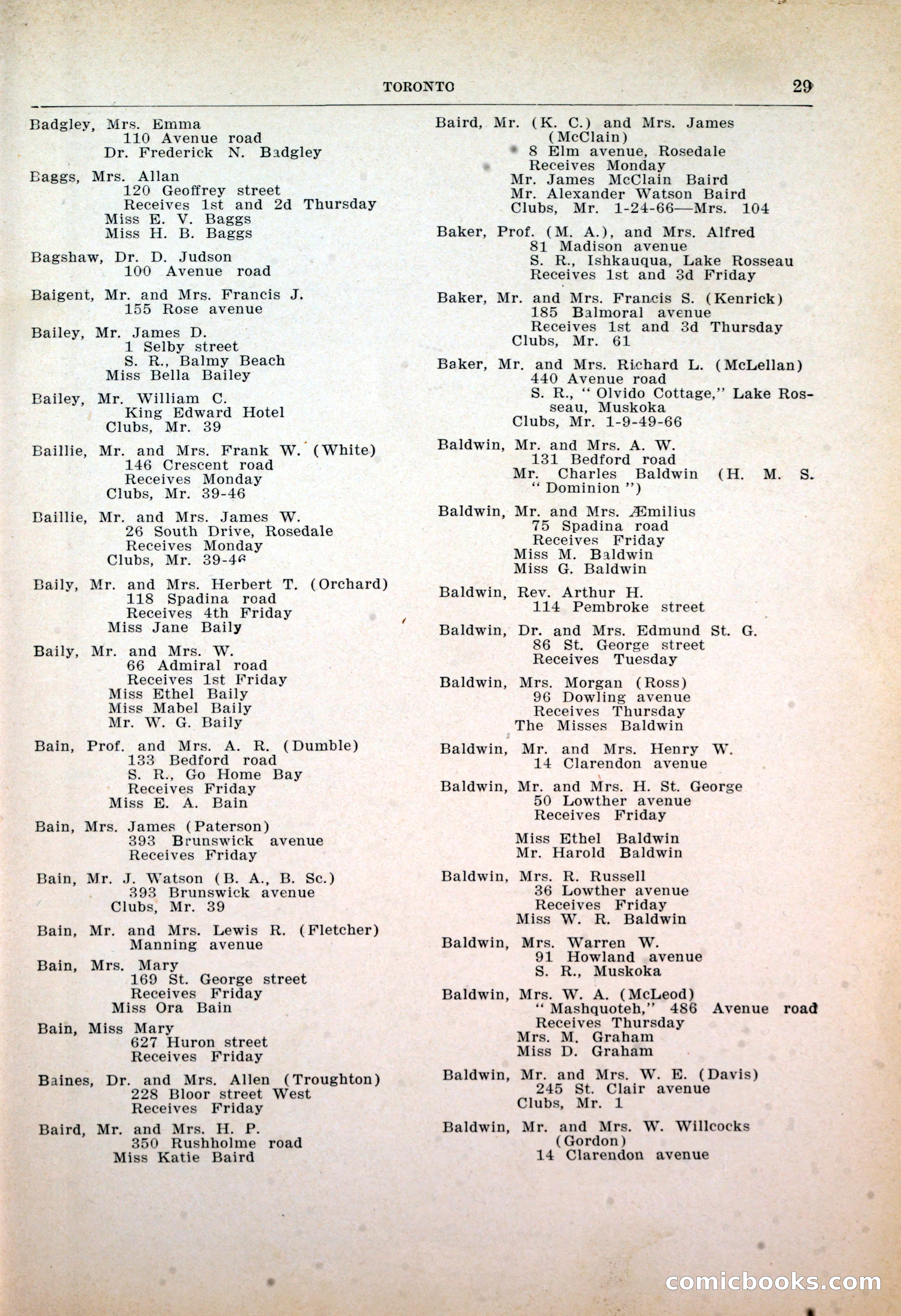 Dau's Blue Book: Toronto, Hamilton and London — page 29 of 198