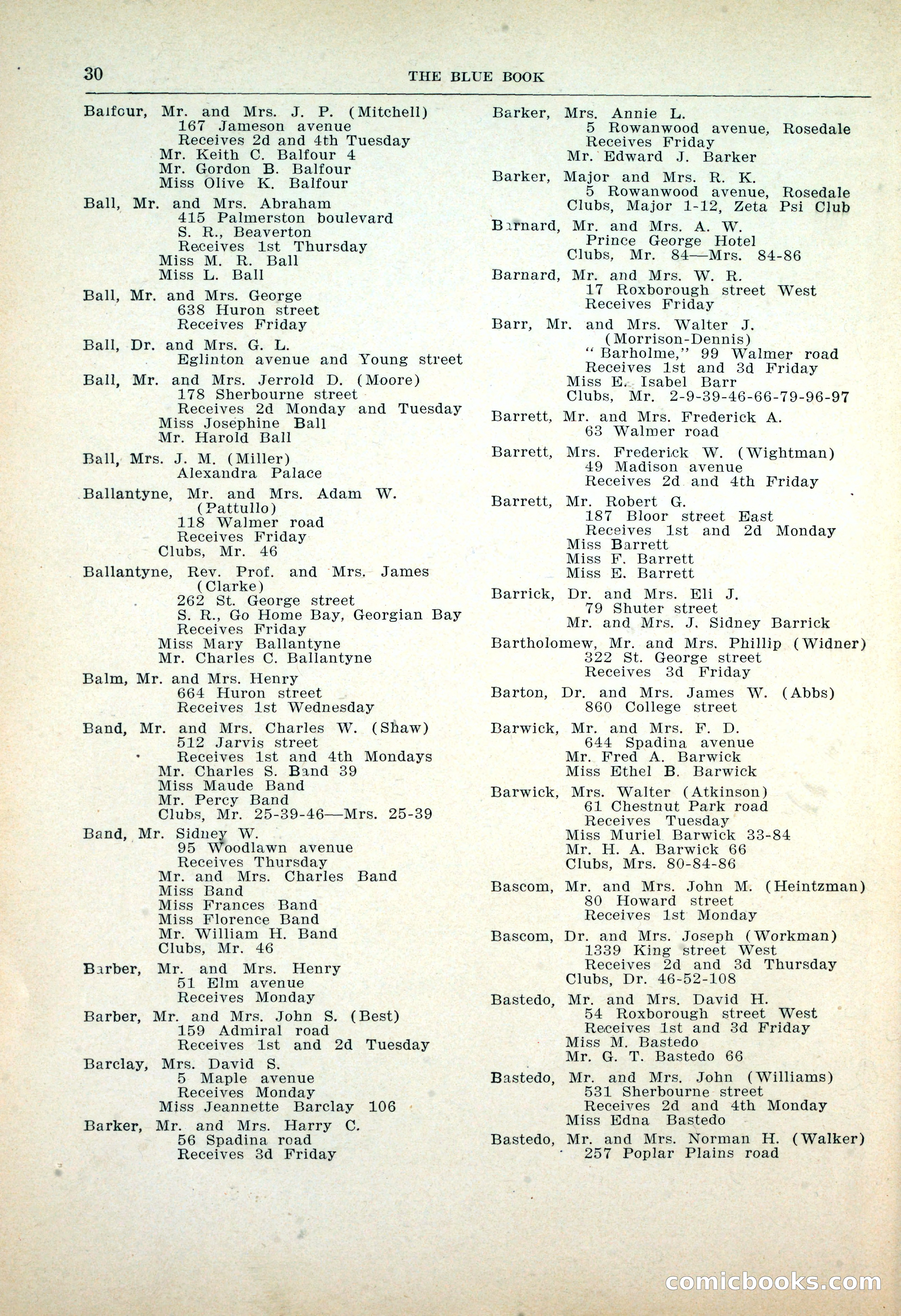 Dau's Blue Book: Toronto, Hamilton and London — page 30 of 198
