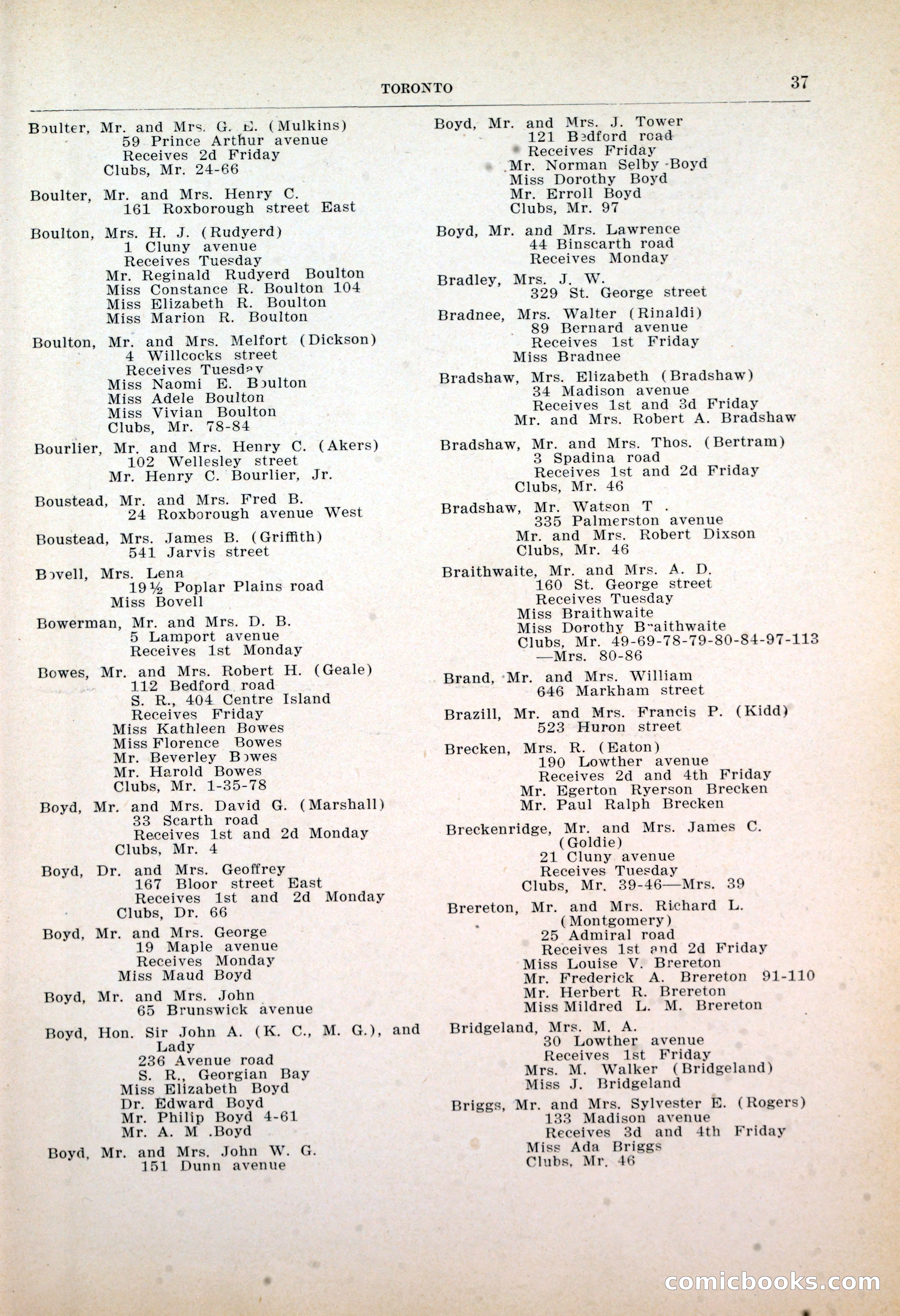 Dau's Blue Book: Toronto, Hamilton and London — page 37 of 198