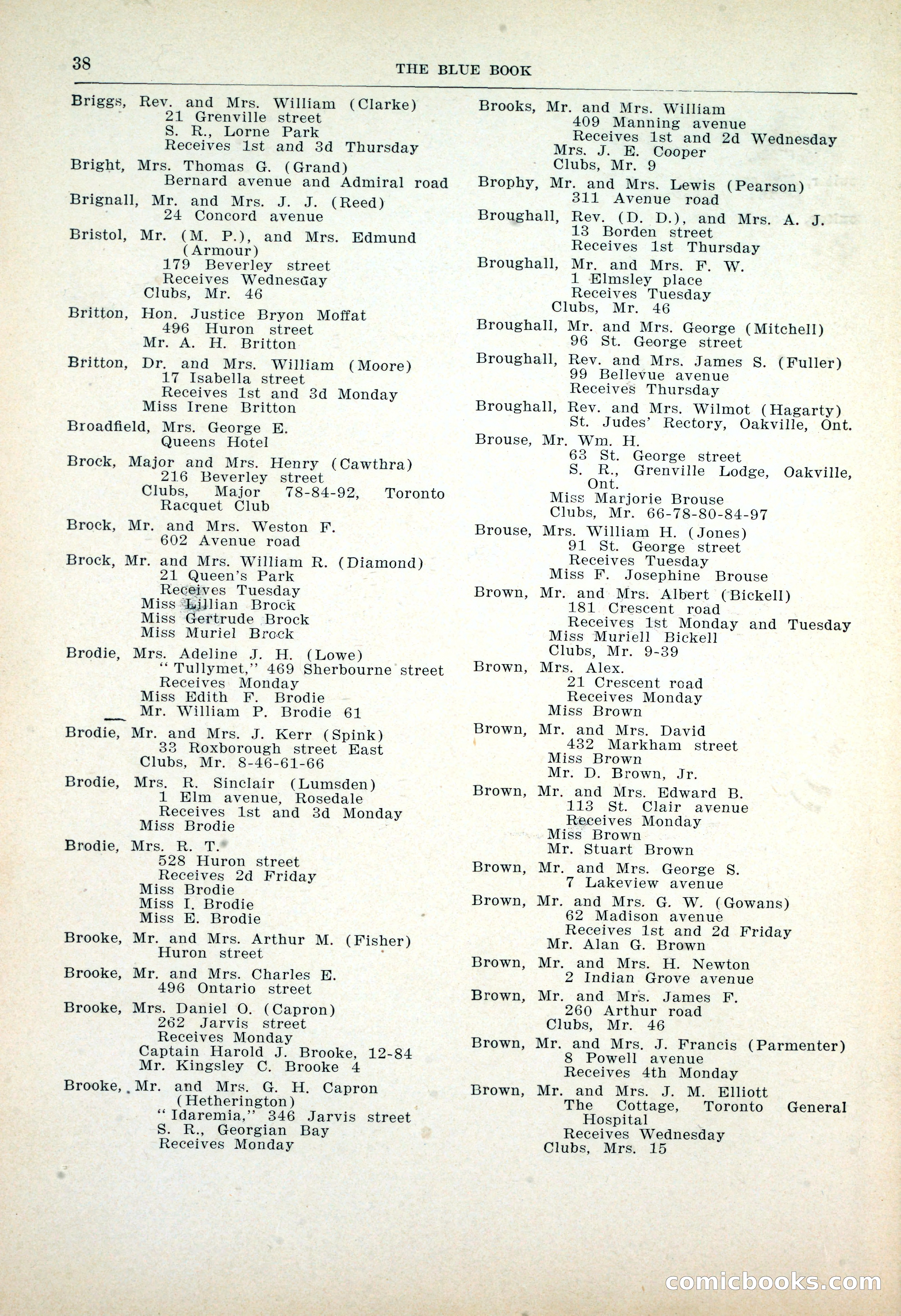 Dau's Blue Book: Toronto, Hamilton and London — page 38 of 198