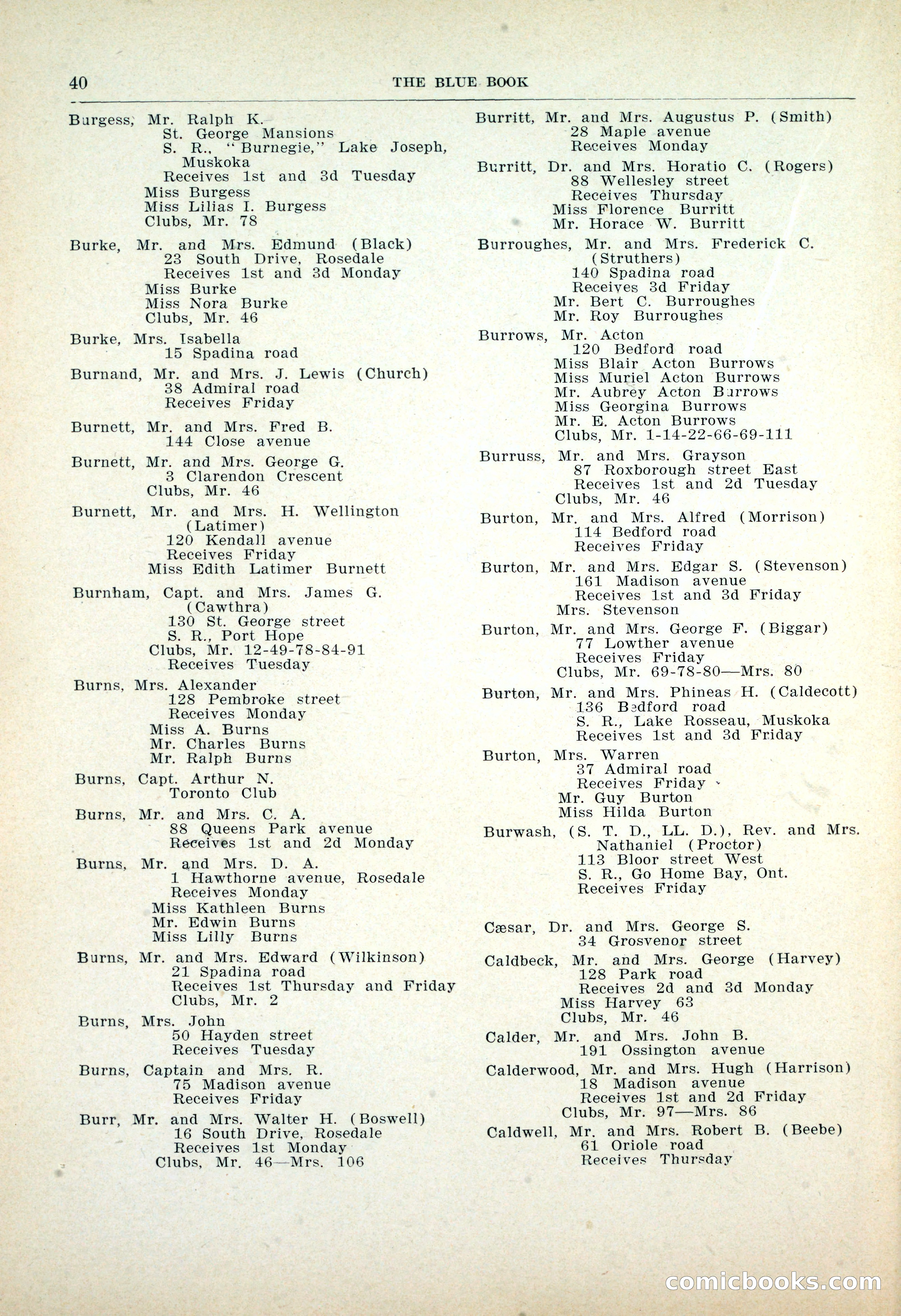 Dau's Blue Book: Toronto, Hamilton and London — page 40 of 198