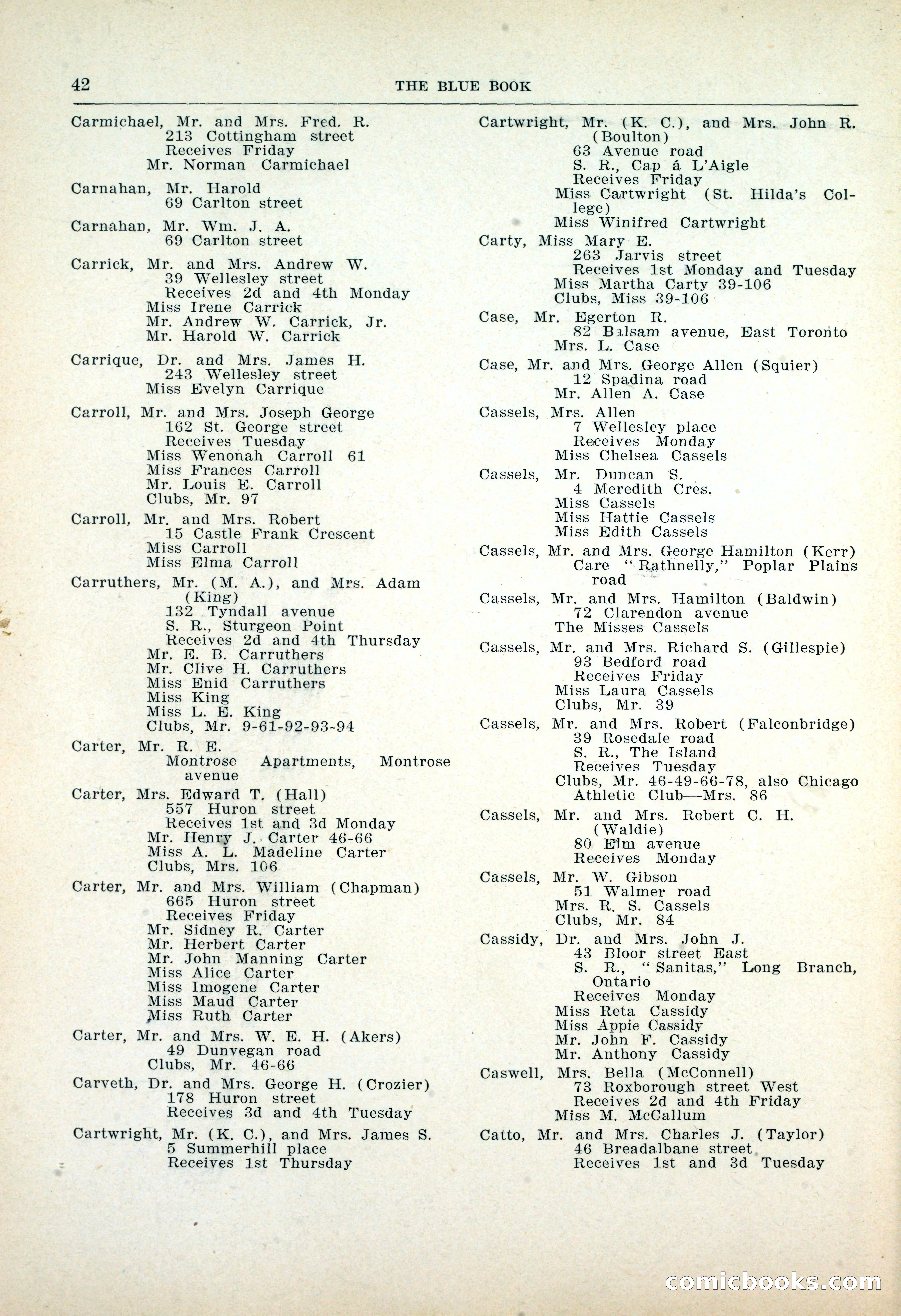Dau's Blue Book: Toronto, Hamilton and London — page 42 of 198