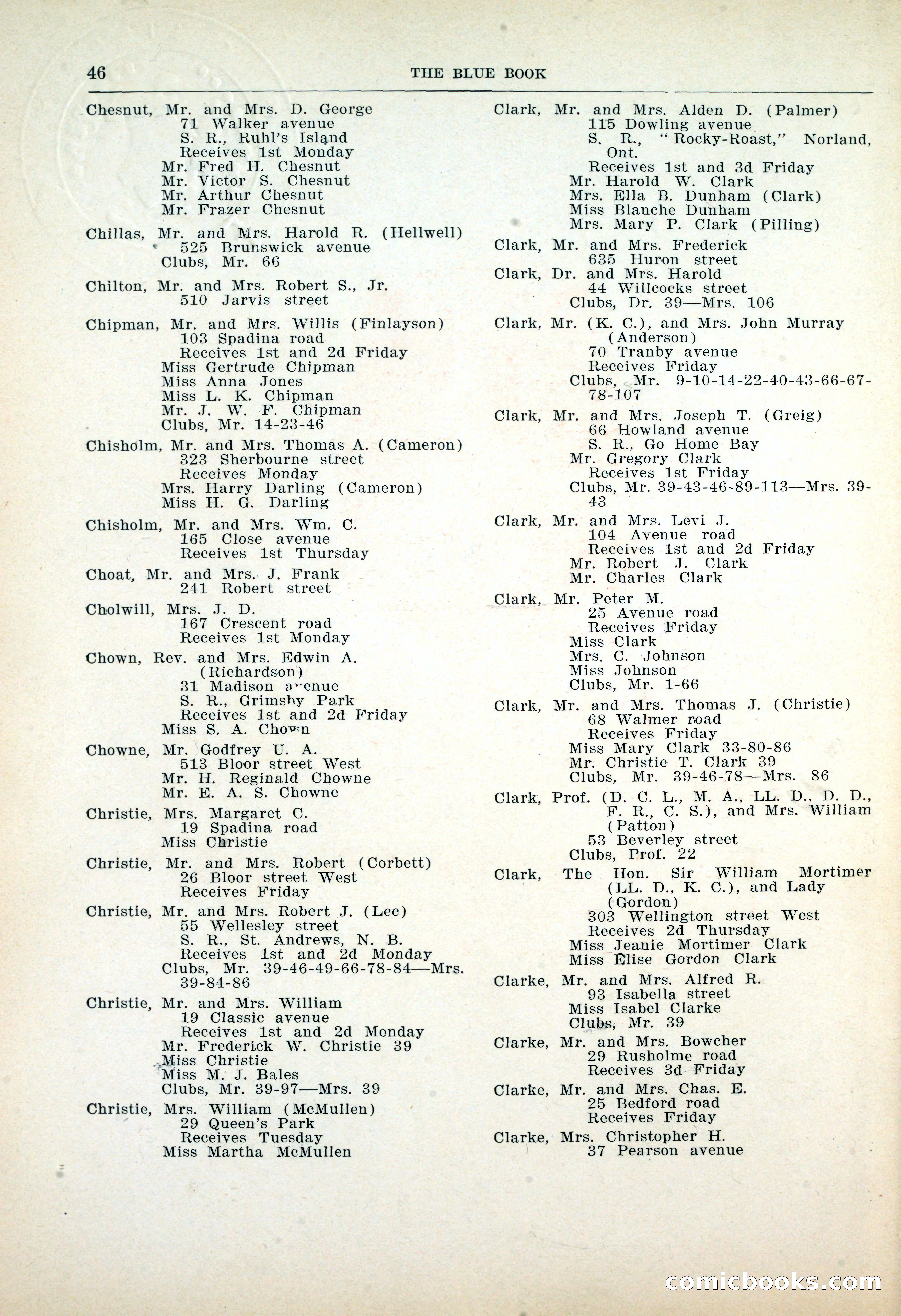 Dau's Blue Book: Toronto, Hamilton and London — page 46 of 198