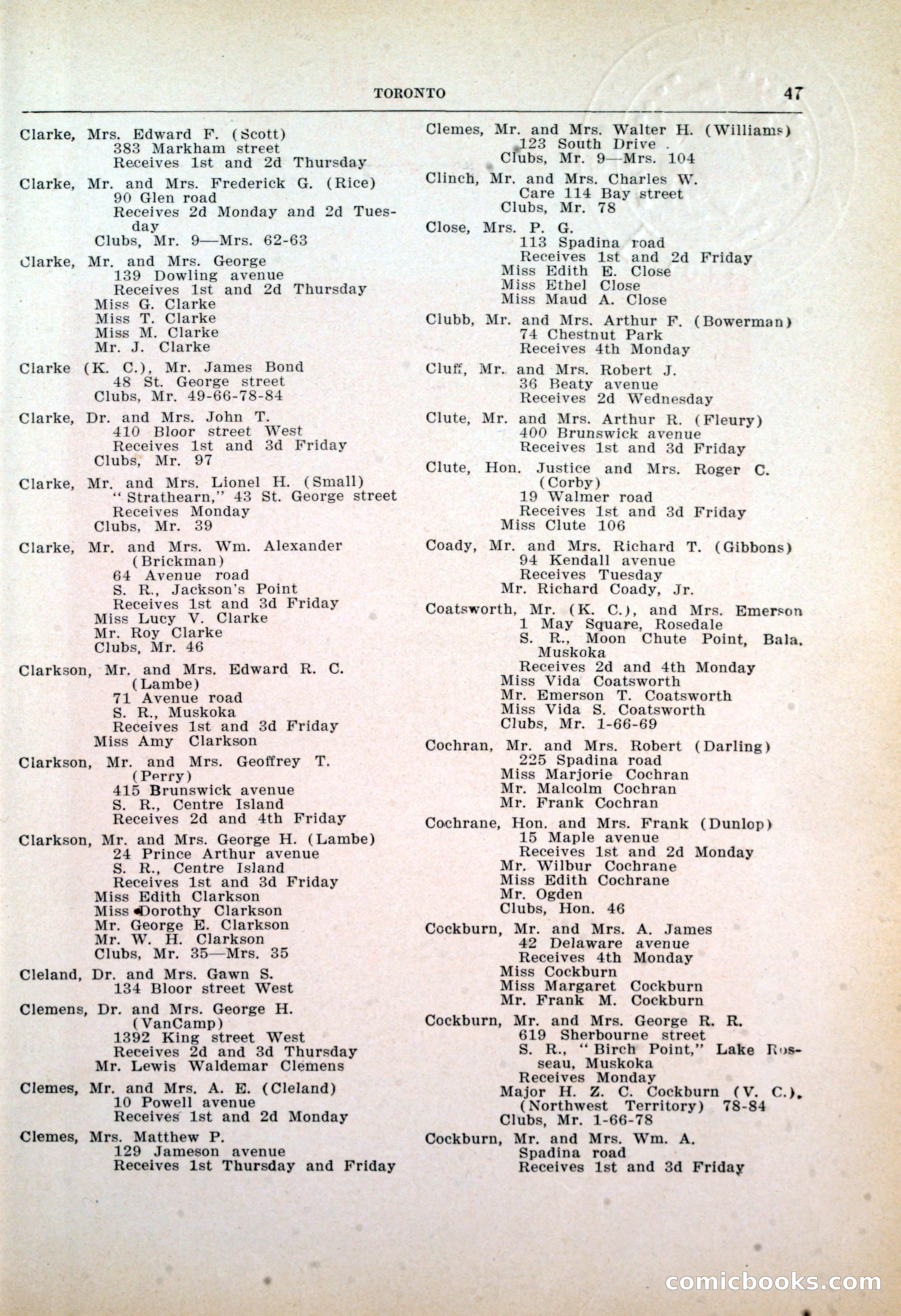 Dau's Blue Book: Toronto, Hamilton and London — page 49 of 198