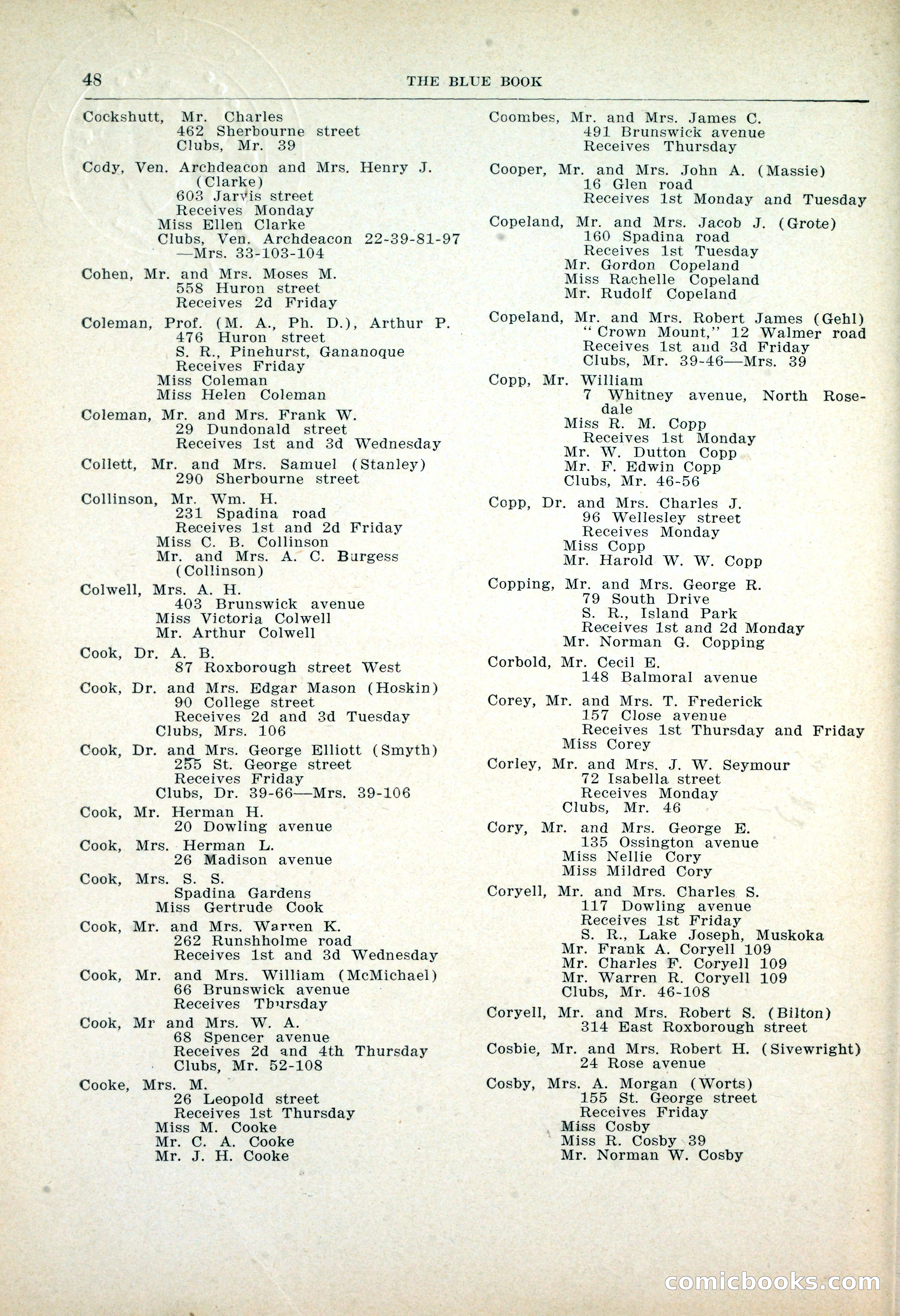 Dau's Blue Book: Toronto, Hamilton and London — page 50 of 198