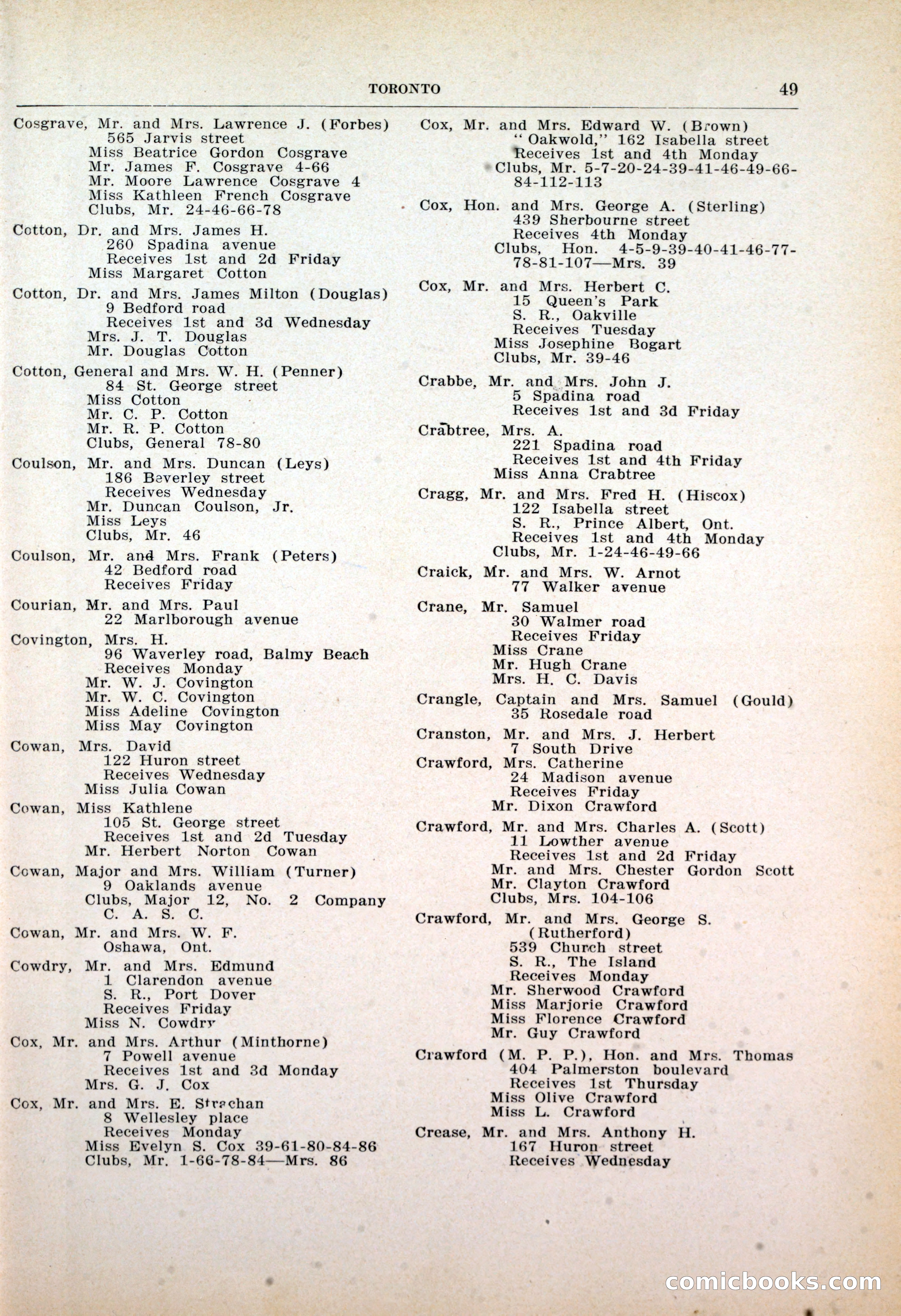 Dau's Blue Book: Toronto, Hamilton and London — page 51 of 198