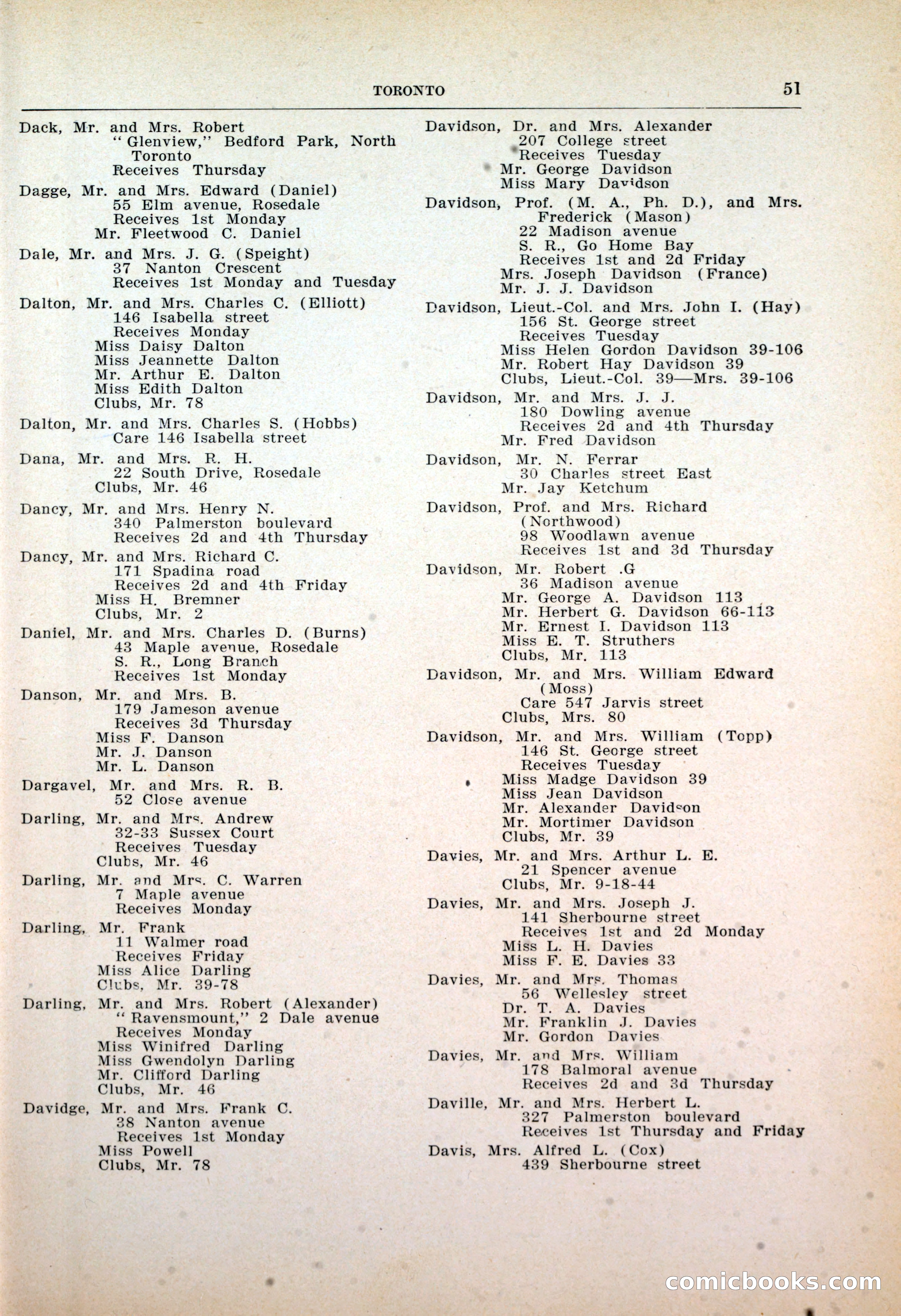 Dau's Blue Book: Toronto, Hamilton and London — page 53 of 198