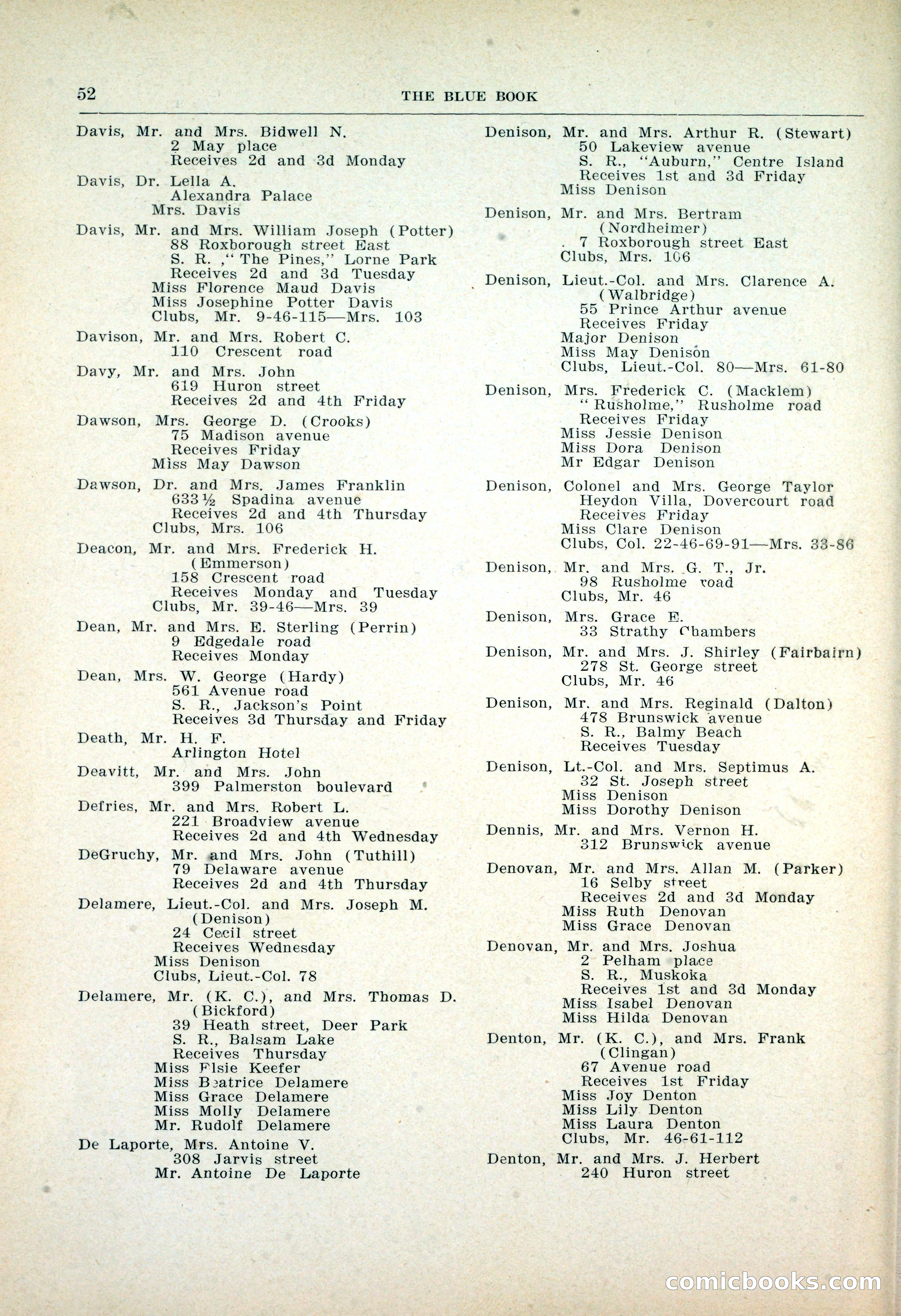 Dau's Blue Book: Toronto, Hamilton and London — page 54 of 198