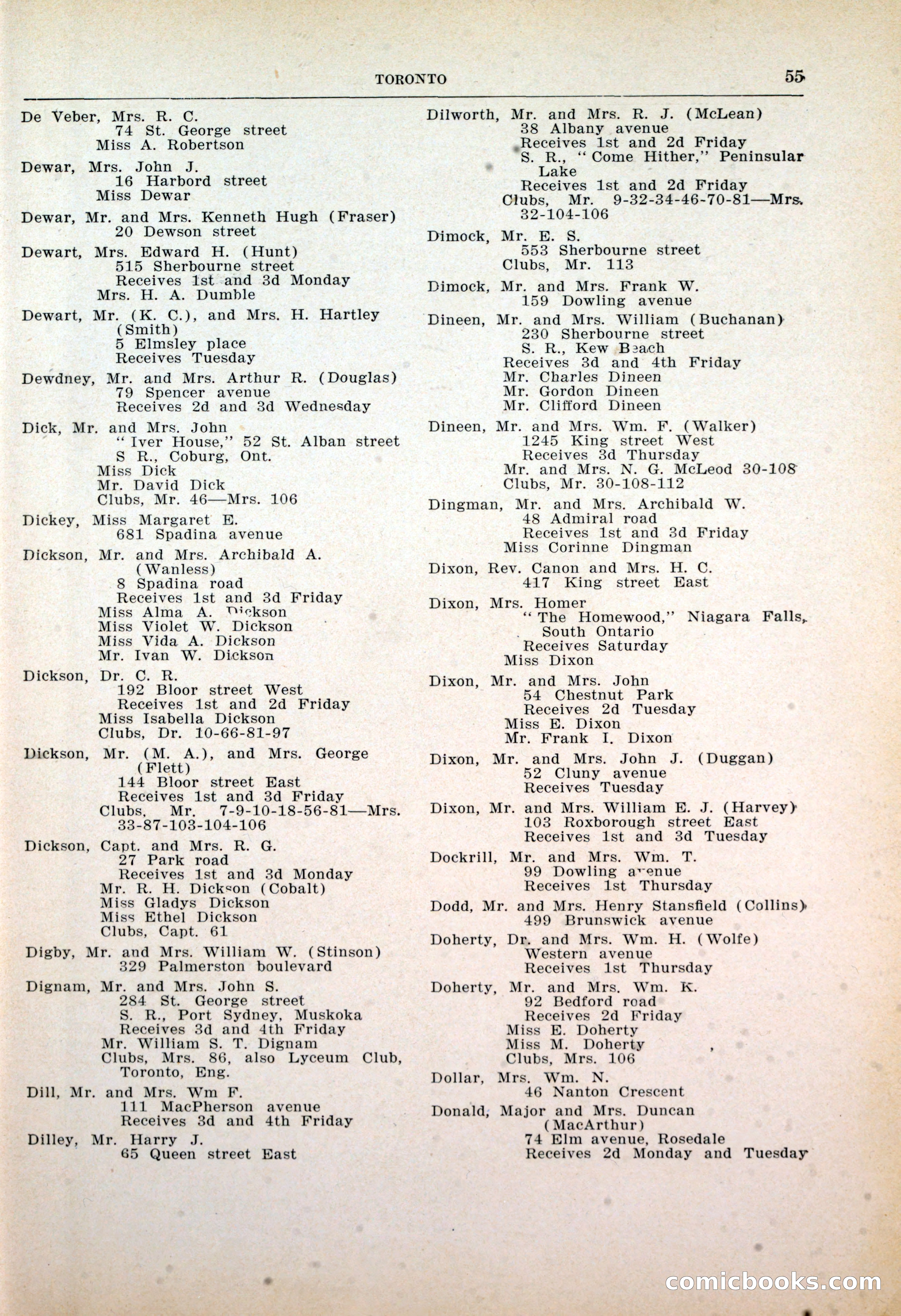 Dau's Blue Book: Toronto, Hamilton and London — page 57 of 198