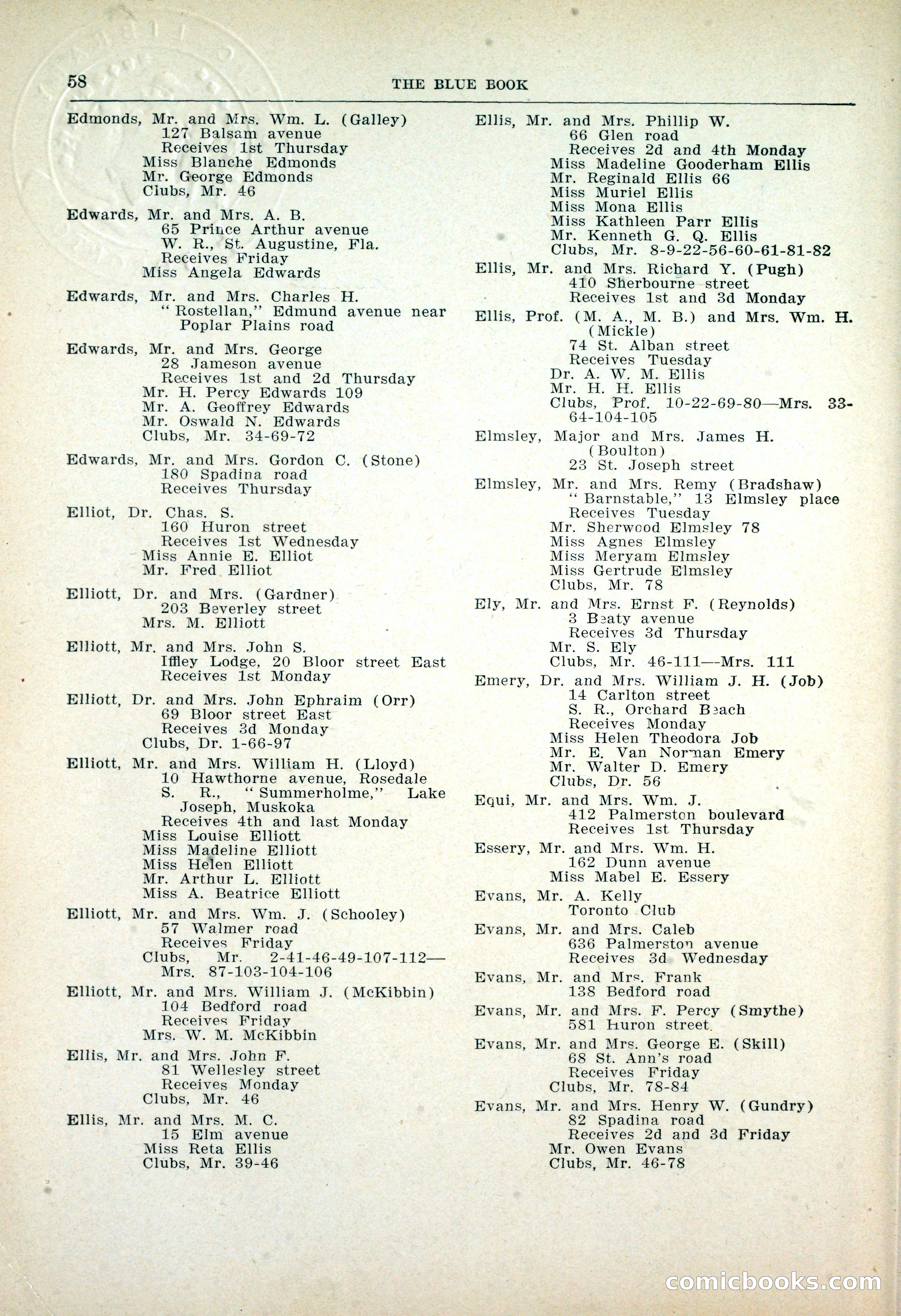 Dau's Blue Book: Toronto, Hamilton and London — page 60 of 198