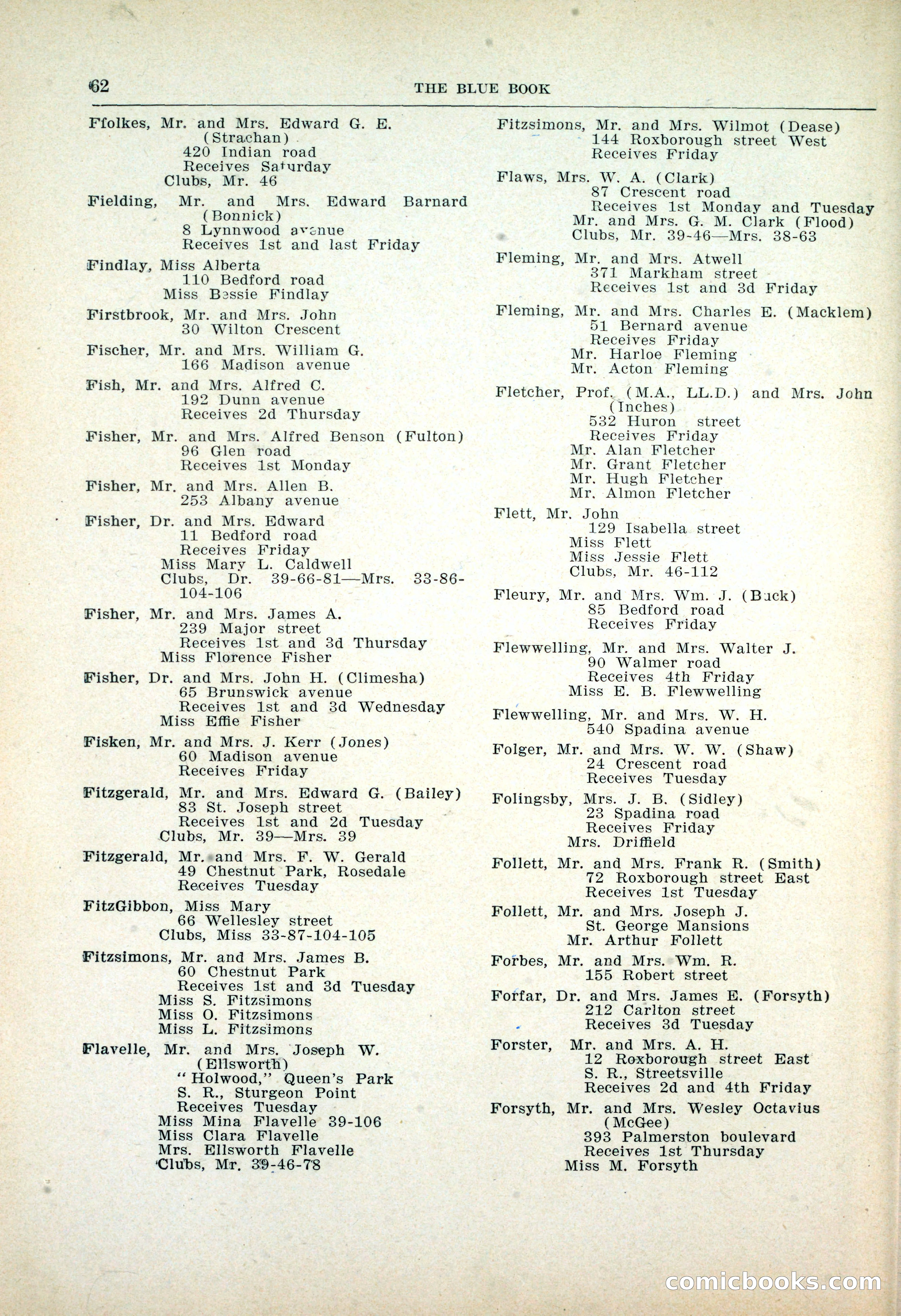 Dau's Blue Book: Toronto, Hamilton and London — page 64 of 198