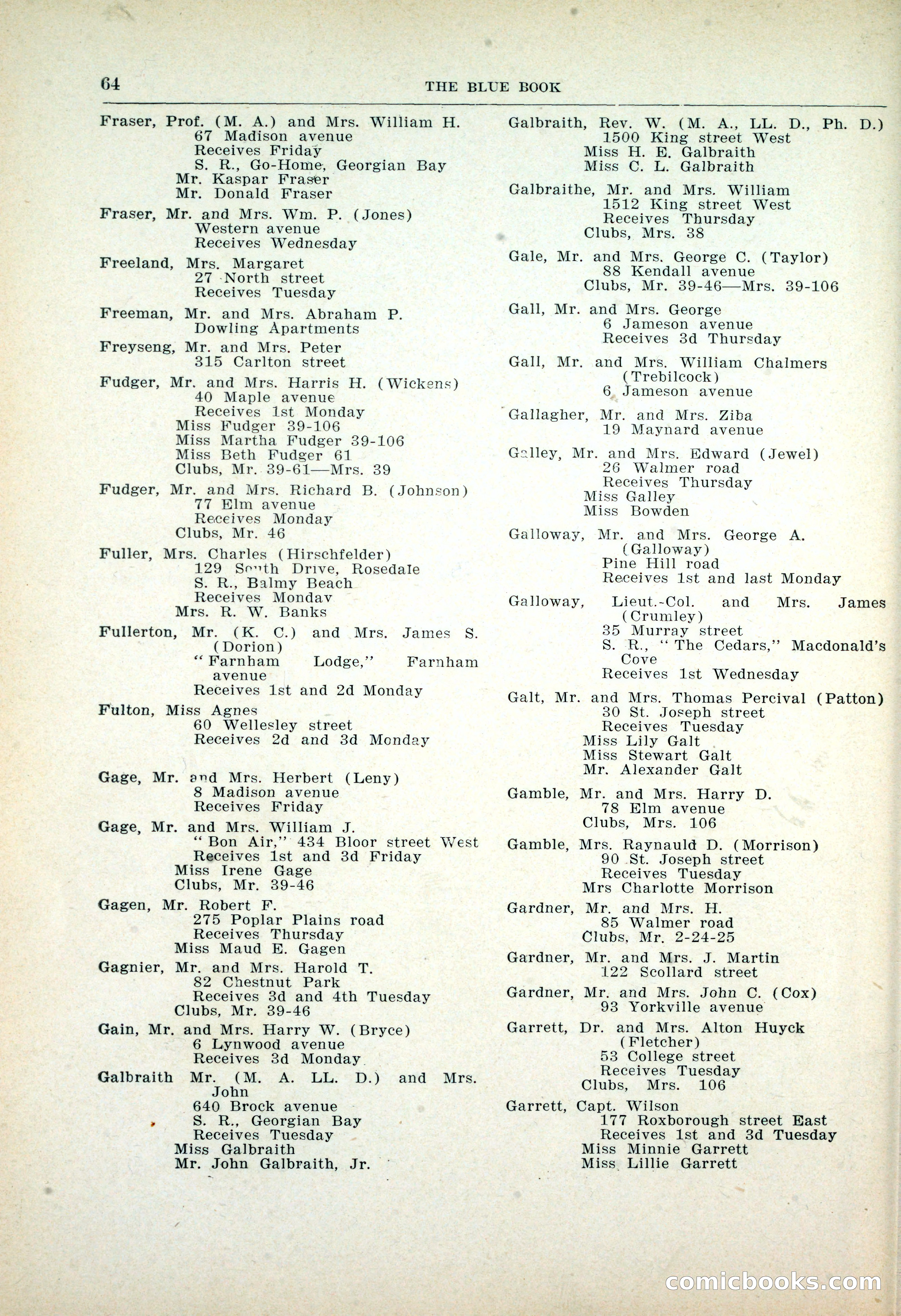 Dau's Blue Book: Toronto, Hamilton and London — page 66 of 198