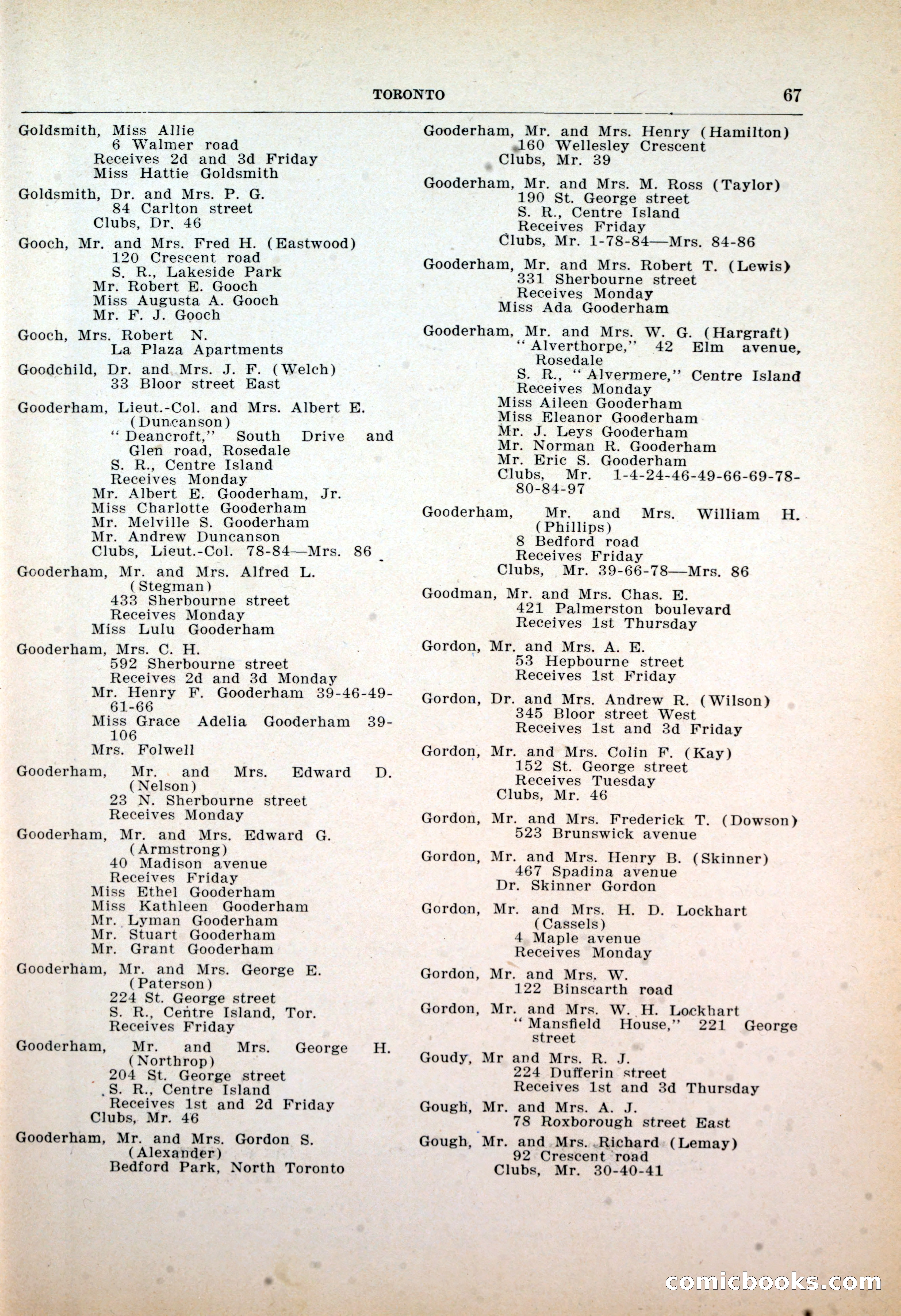Dau's Blue Book: Toronto, Hamilton and London — page 69 of 198