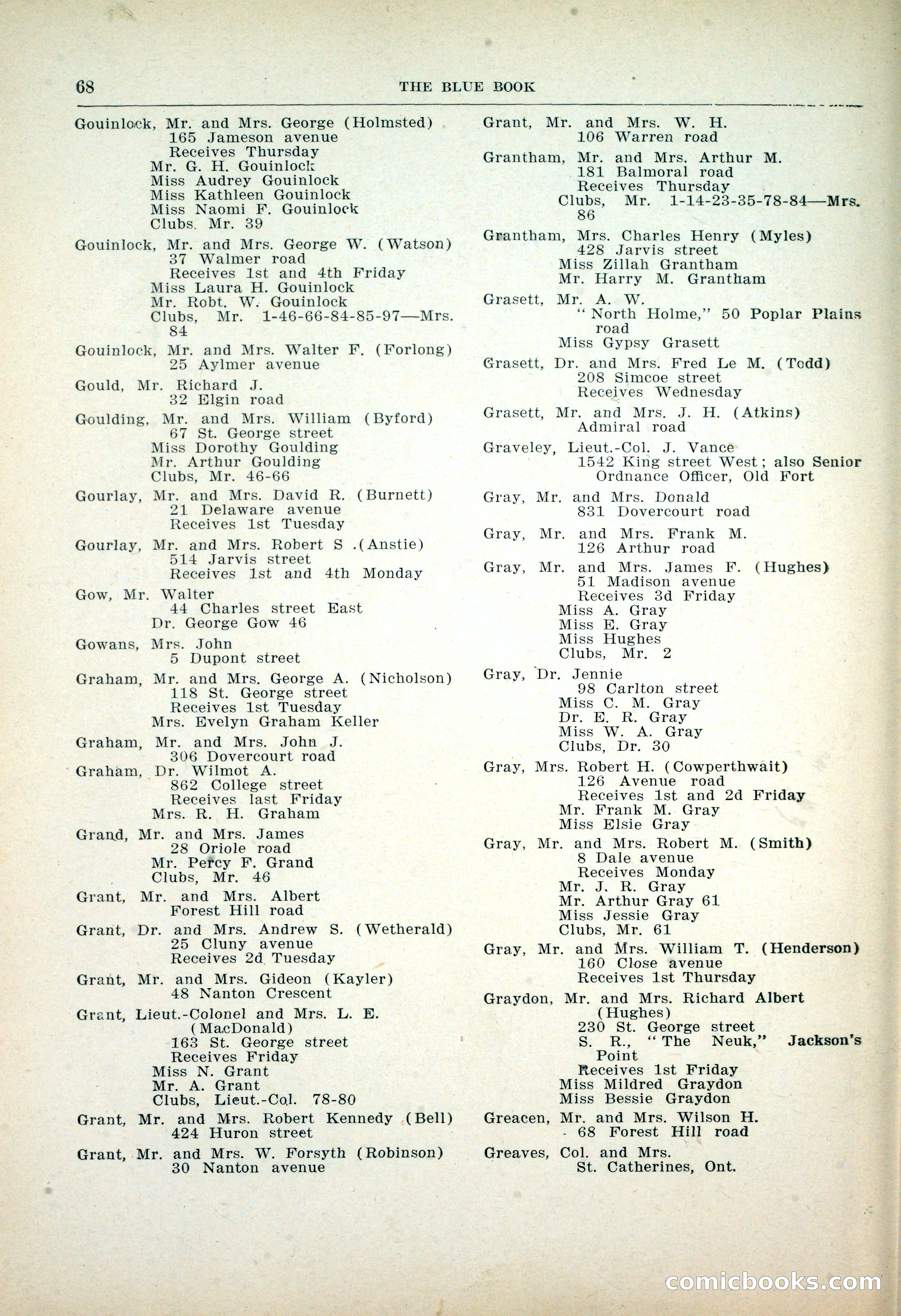 Dau's Blue Book: Toronto, Hamilton and London — page 70 of 198