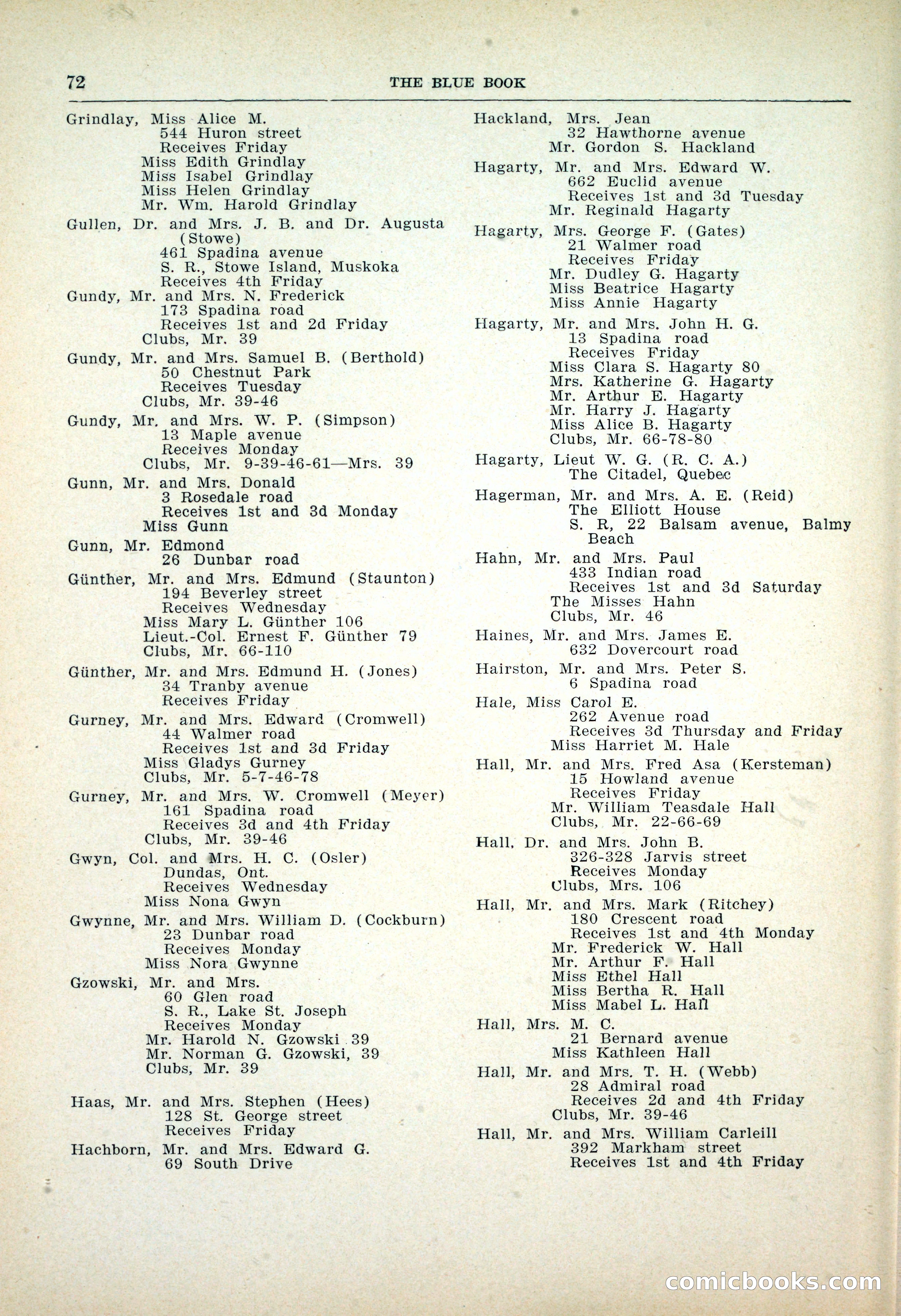 Dau's Blue Book: Toronto, Hamilton and London — page 74 of 198