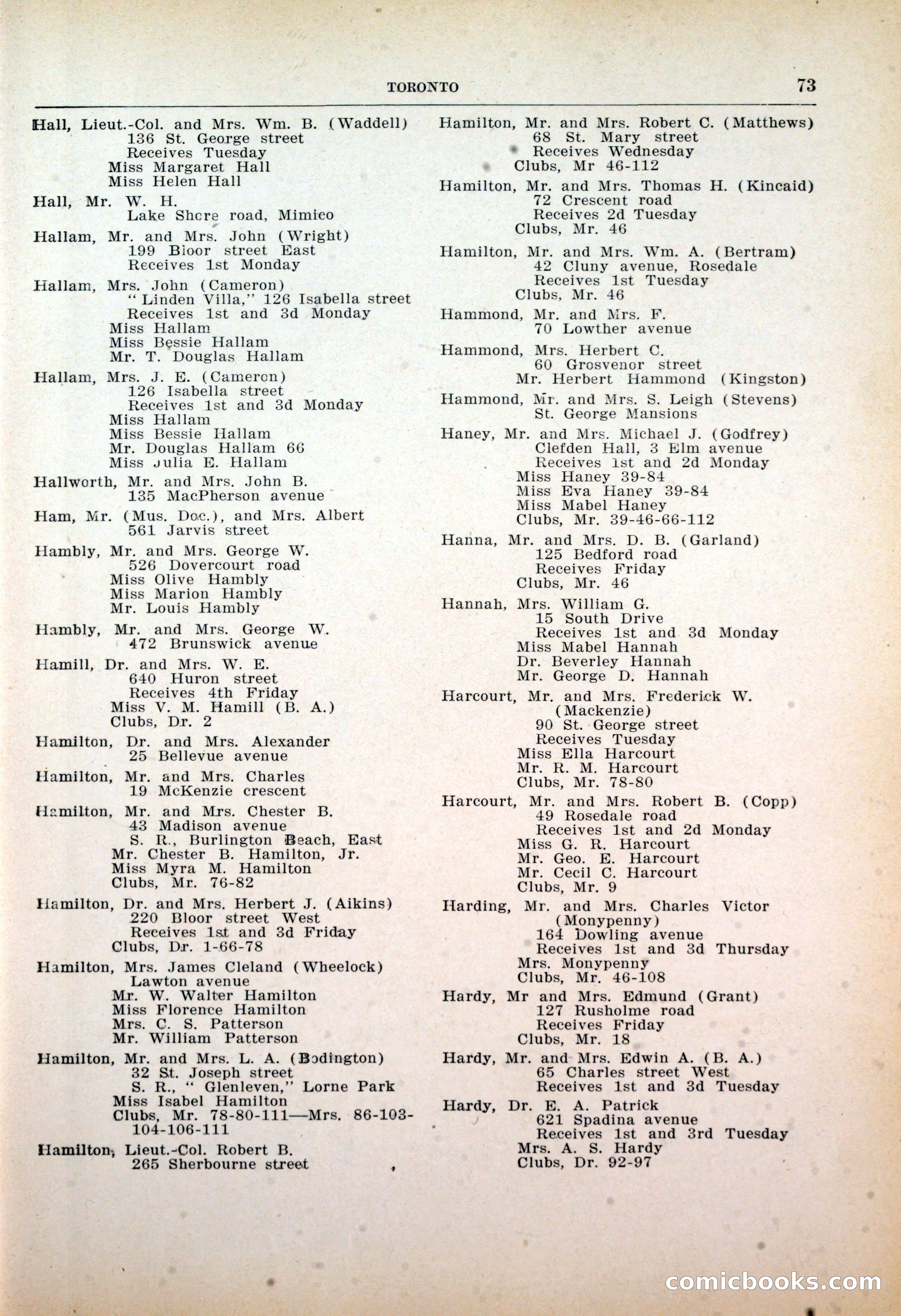 Dau's Blue Book: Toronto, Hamilton and London — page 75 of 198