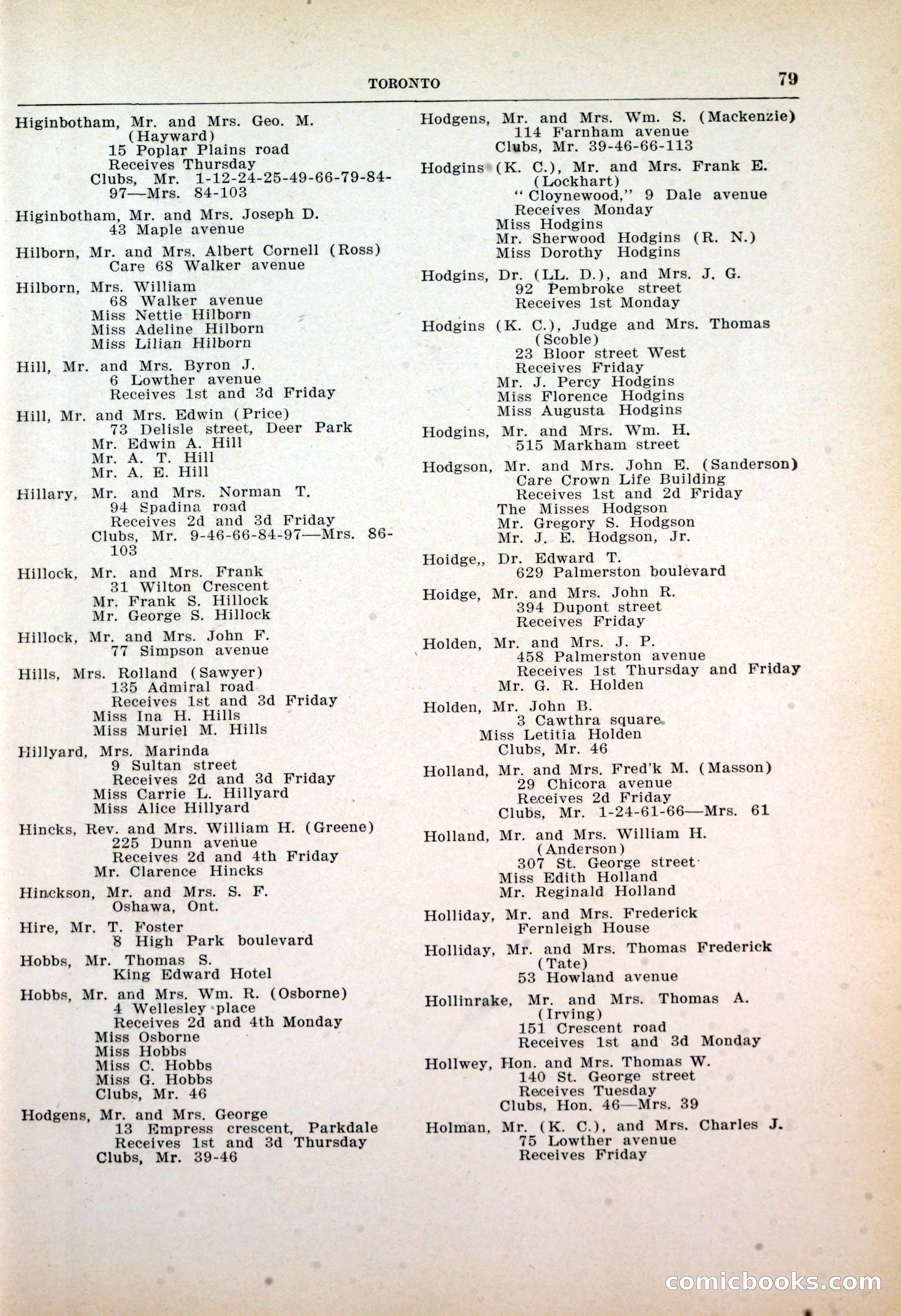 Dau's Blue Book: Toronto, Hamilton and London — page 81 of 198