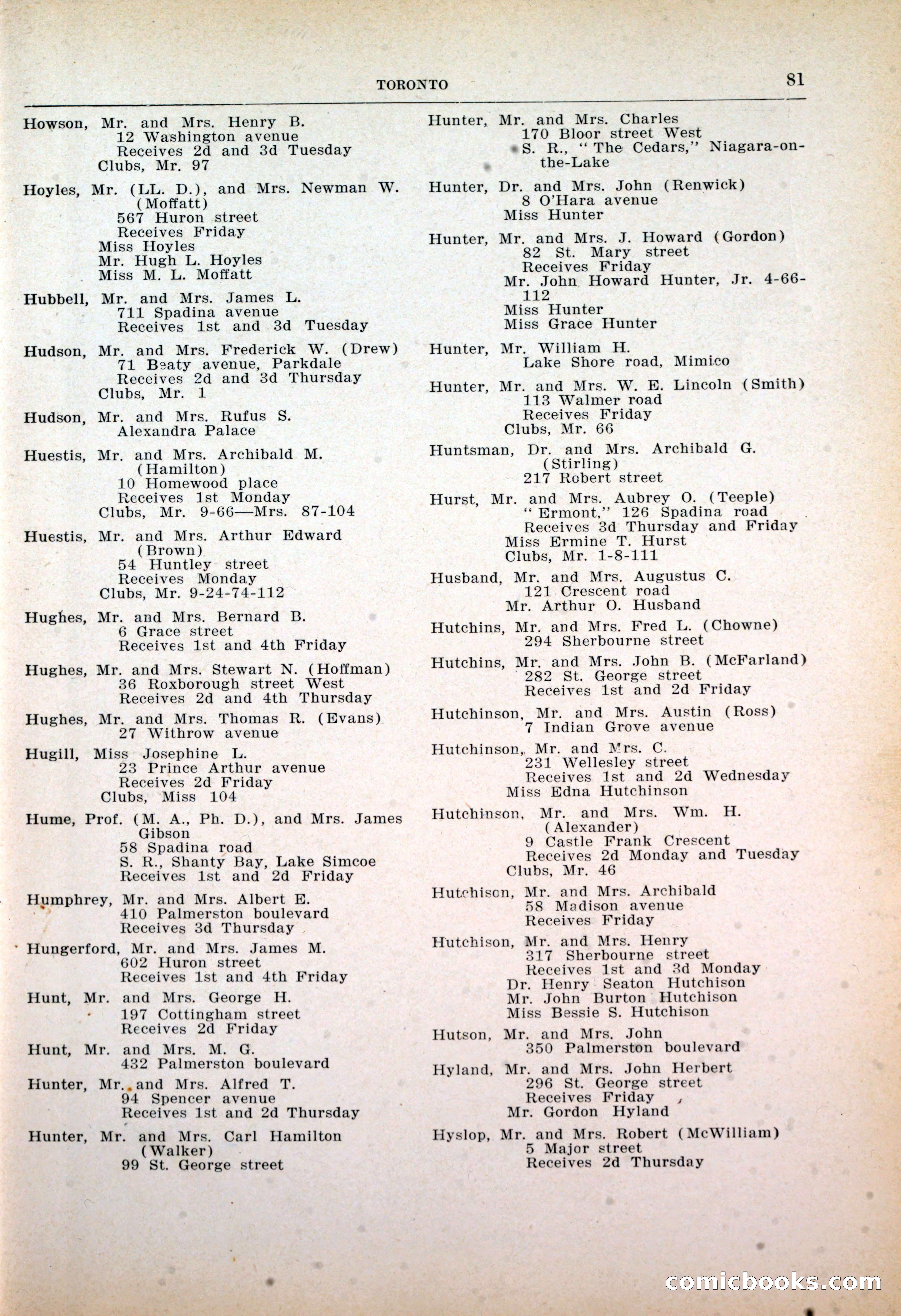Dau's Blue Book: Toronto, Hamilton and London — page 83 of 198