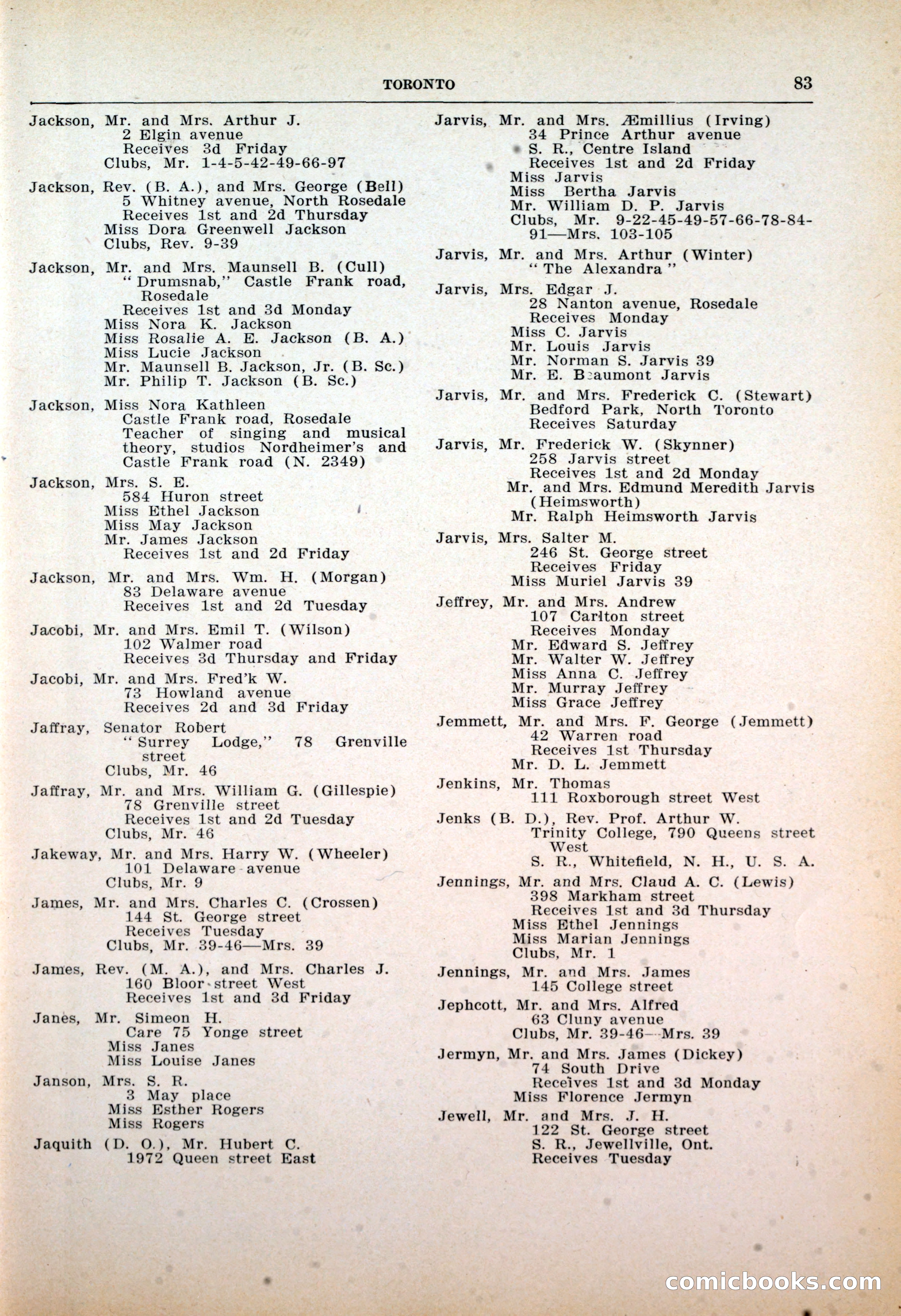 Dau's Blue Book: Toronto, Hamilton and London — page 85 of 198