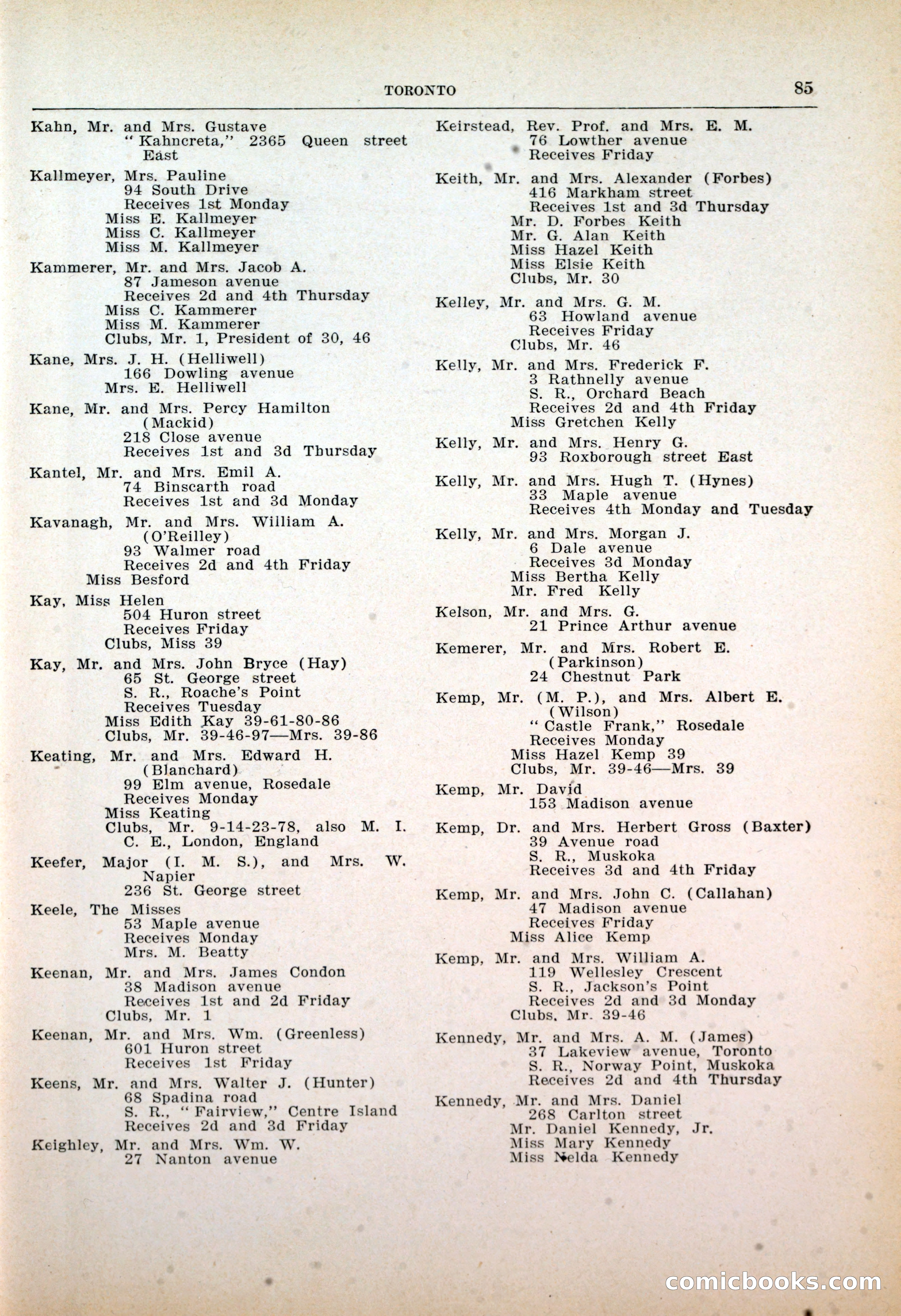 Dau's Blue Book: Toronto, Hamilton and London — page 87 of 198