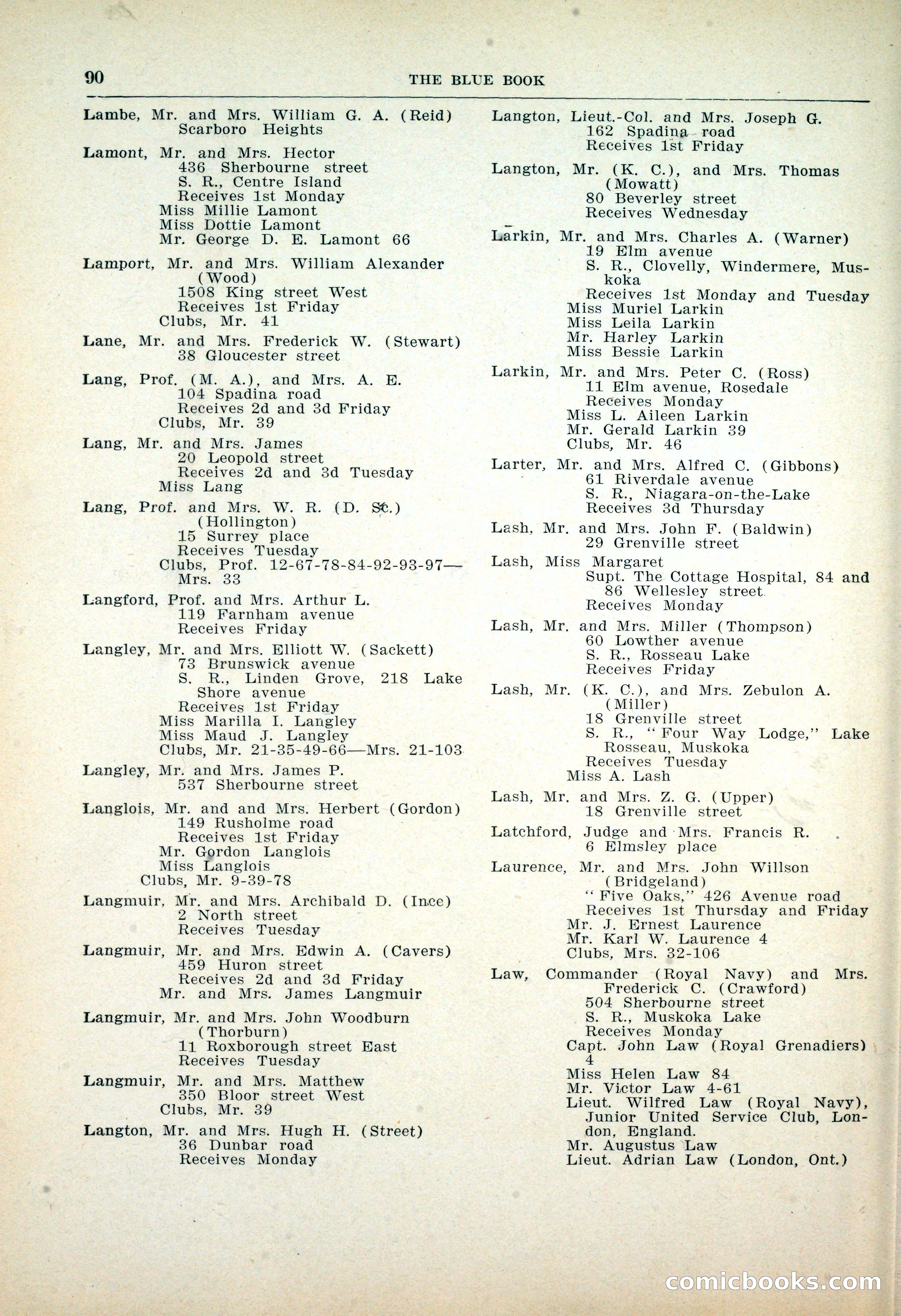 Dau's Blue Book: Toronto, Hamilton and London — page 92 of 198