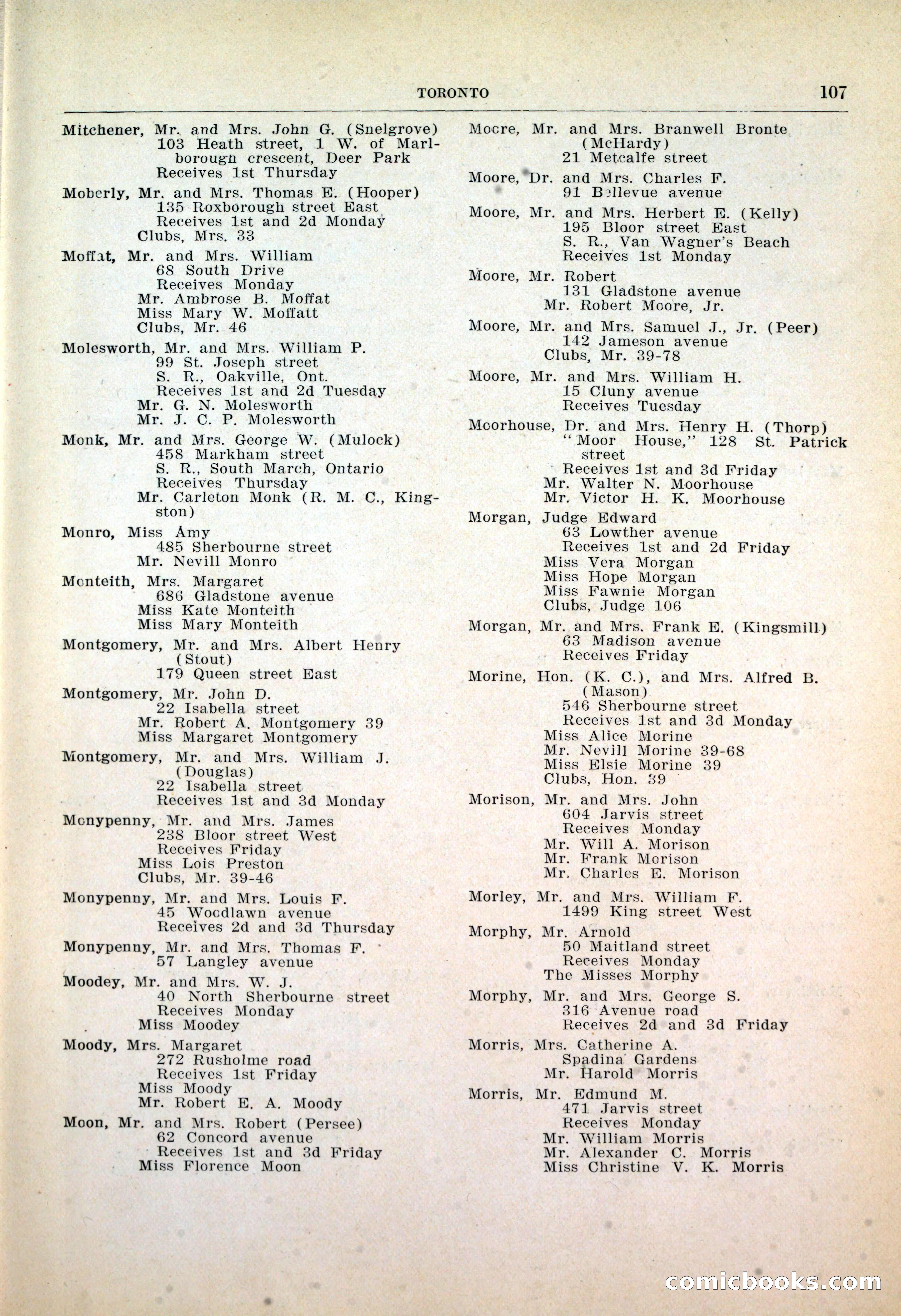 Dau's Blue Book: Toronto, Hamilton and London — page 111 of 198