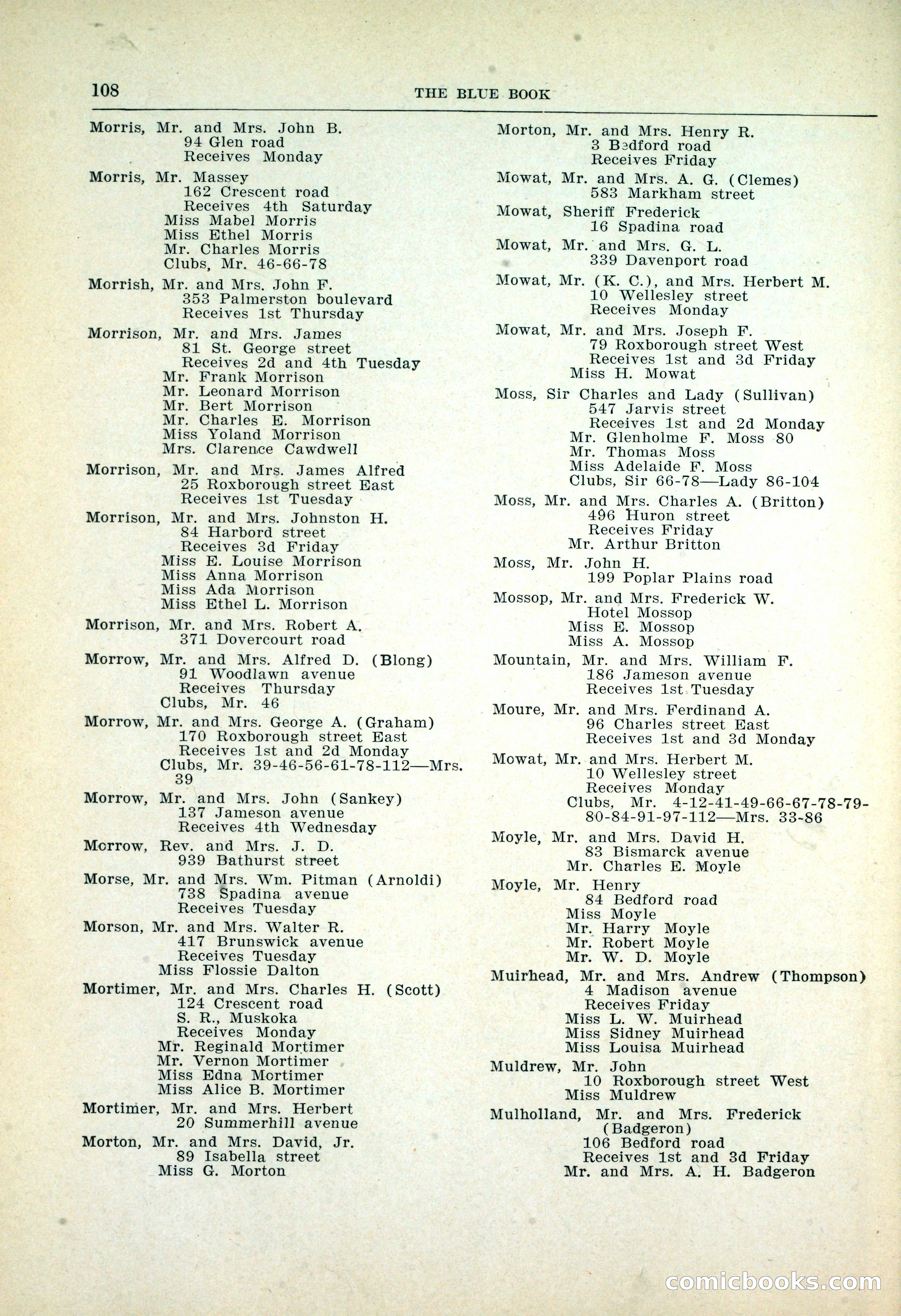 Dau's Blue Book: Toronto, Hamilton and London — page 112 of 198